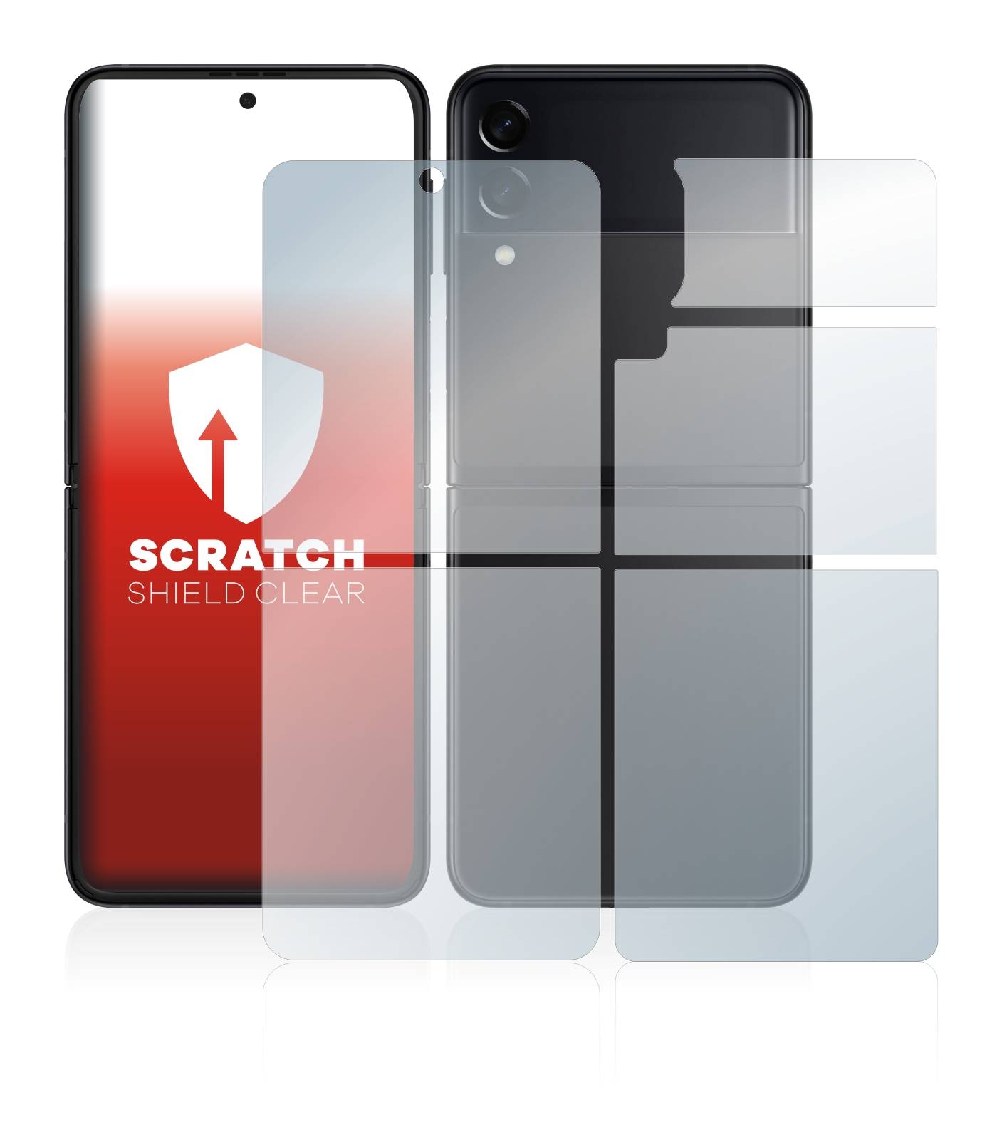upscreen Scratch Shield Schutzfolie für Samsung Galaxy Z Flip 3 5G (Display+Rückseite)