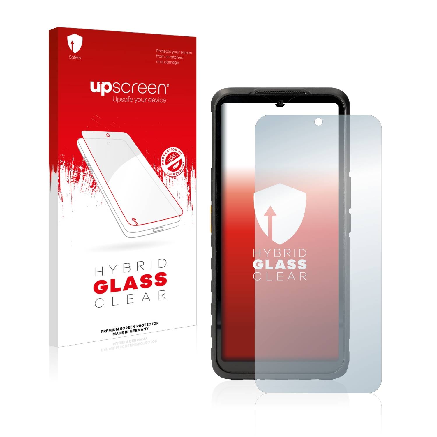 upscreen Hybrid Glas Schutz-Folie für Caterpillar Cat S53 5G