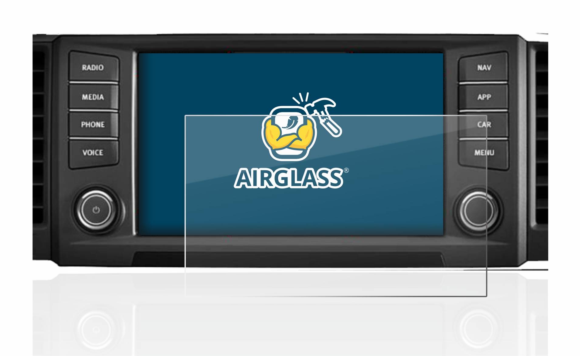 BROTECT AirGlass Glas Schutz-Folie für Seat Leon 5F 2018 Media System Plus 2016 8 - Schutzglas
