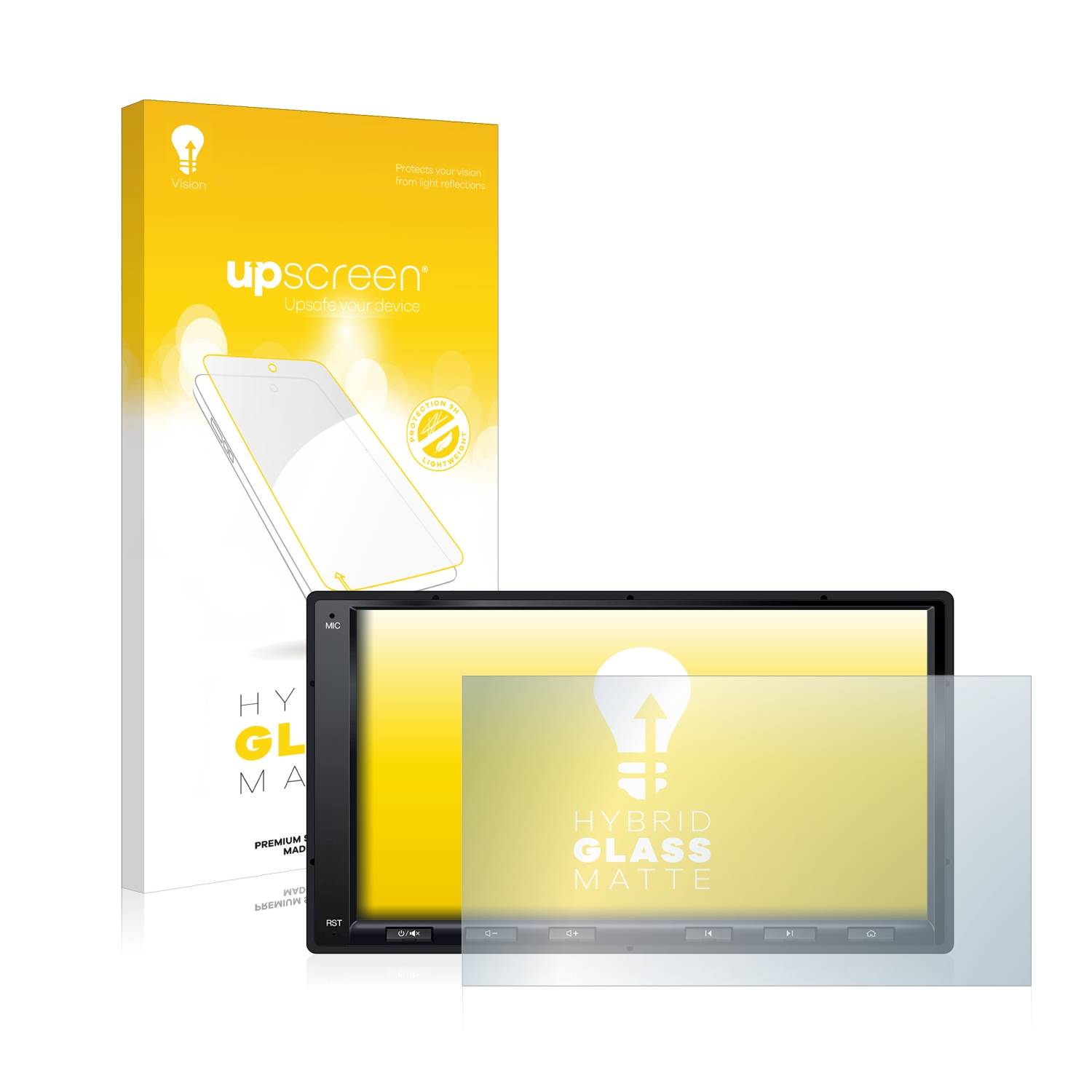 upscreen Flexible Schutz Glas Folie für Atoto A6 PF 7 Zoll Schutzglas 9H Hybridglas Matt Entspiegelt