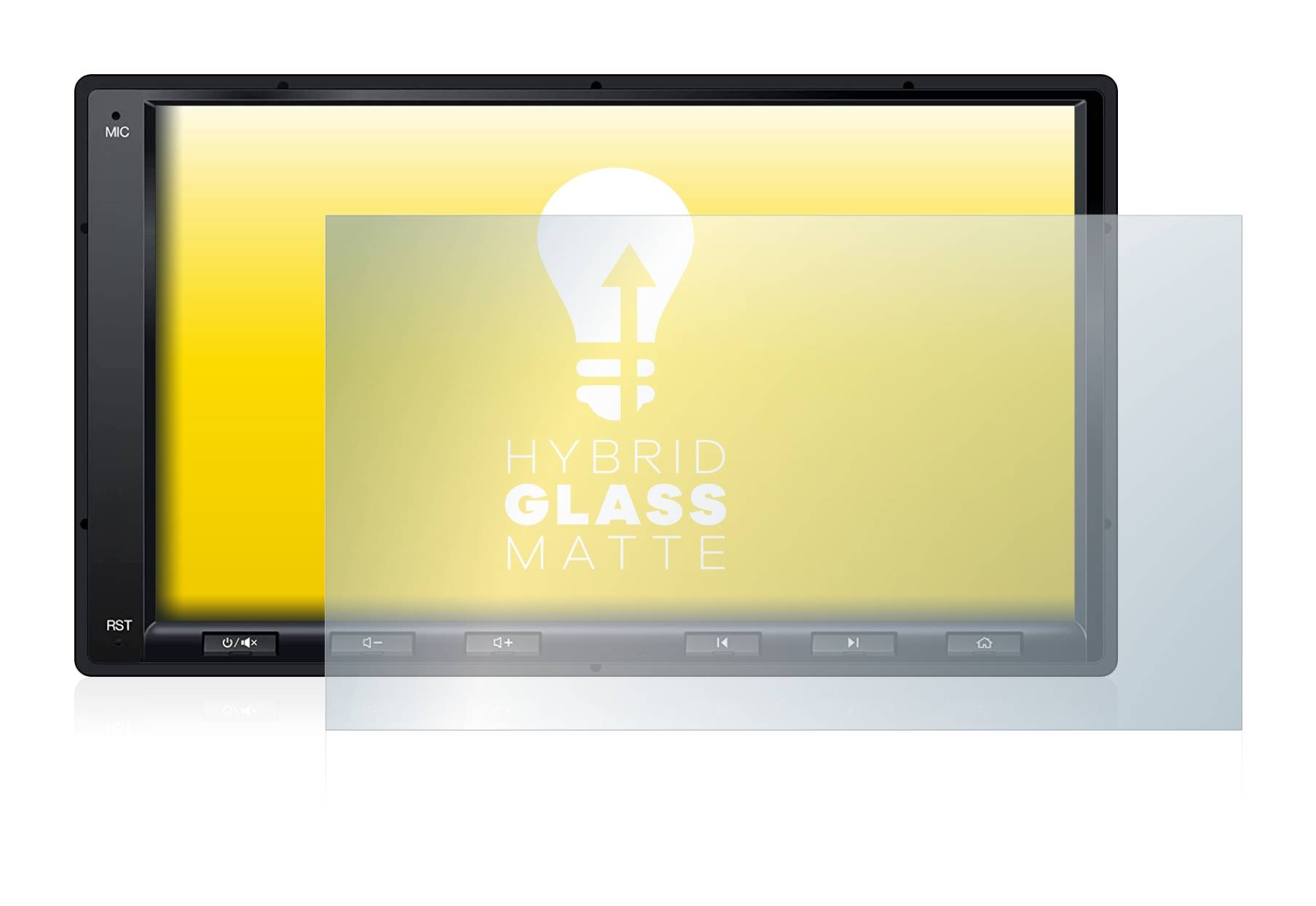 upscreen Flexible Schutz Glas Folie für Atoto A6 PF 7 Zoll Schutzglas 9H Hybridglas Matt Entspiegelt