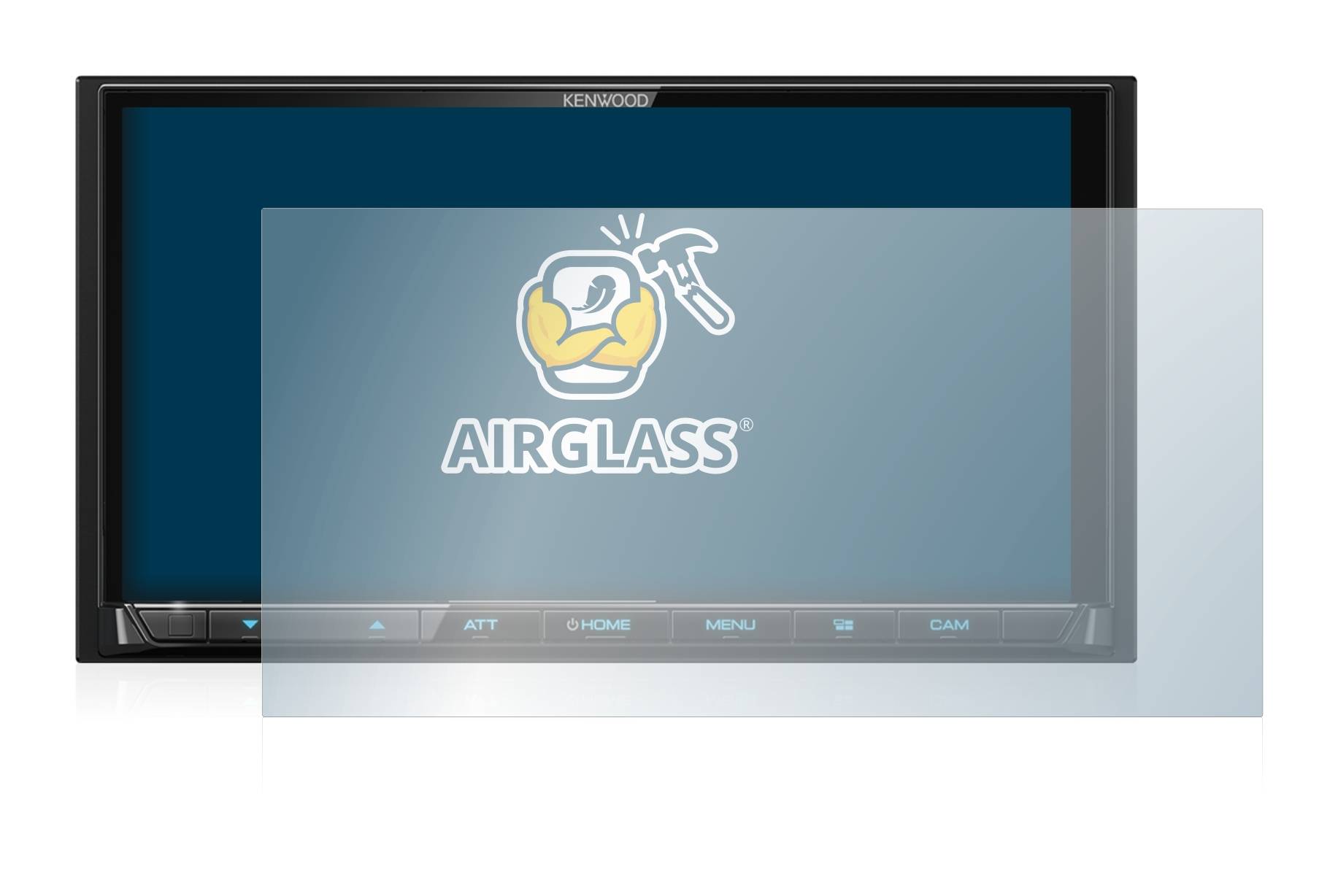 BROTECT AirGlass Flexible Schutz Glas Folie für Kenwood DMX 8020 DABS Klar Transparent