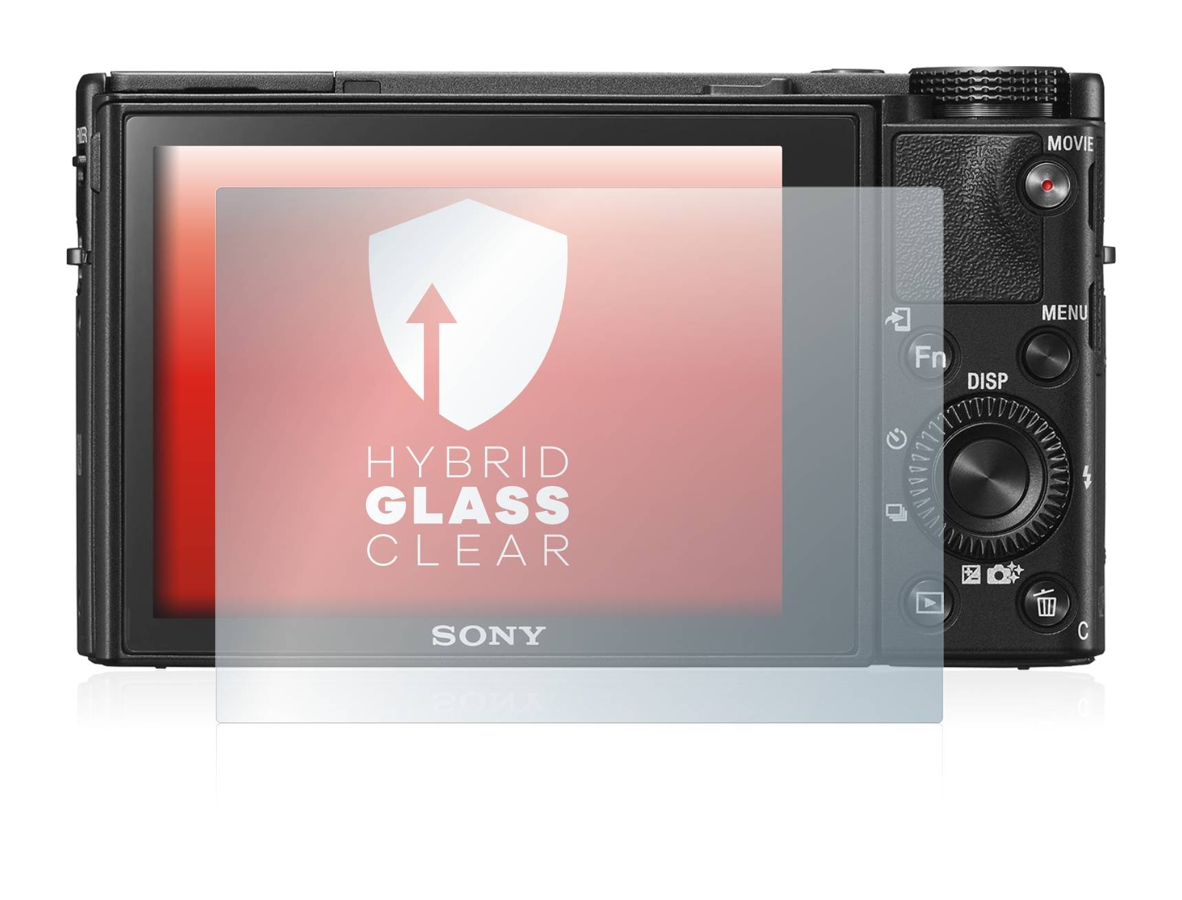 upscreen Flexible Schutz Glas Folie für Sony Cyber-Shot DSC-RX100 V Schutzglas 9H Hybridglas Klar