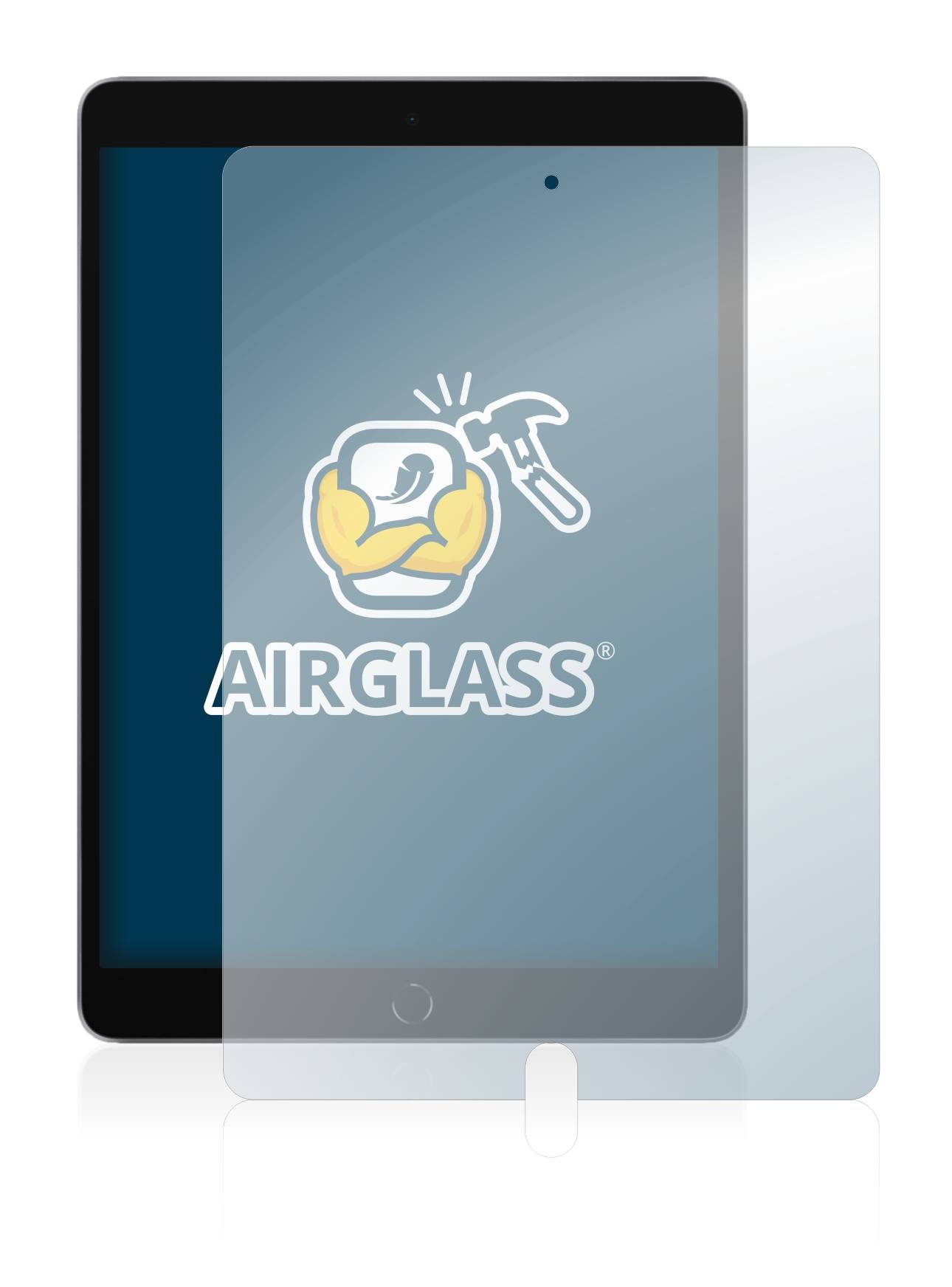 BROTECT AirGlass Glas Schutz-Folie für Apple iPad 10.2 WiFi Cellular 2021 (9. Gen.) - Schutzglas