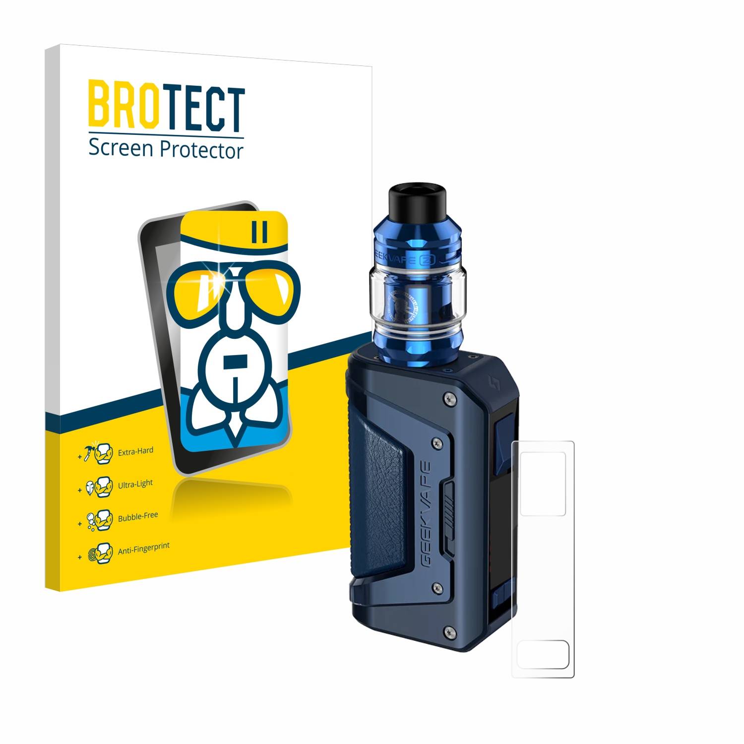 BROTECT AirGlass Flexible Schutz Glas Folie für GeekVape Aegis Legend 2 L200 Klar Transparent