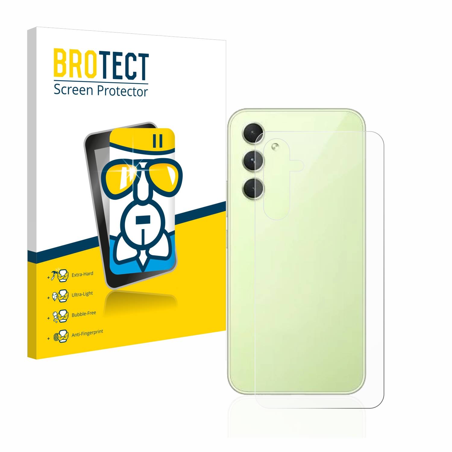BROTECT AirGlass Glas Panzer-Folie für Samsung Galaxy A54 5G (Rückseite) - Schutzglas