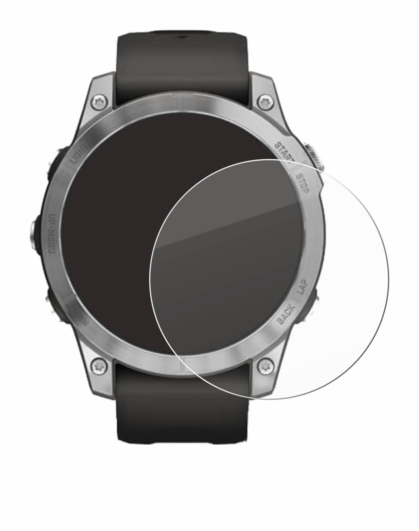 BROTECT AirGlass Glas Schutz-Folie für Garmin Fenix 7 (47 mm) - Schutzglas