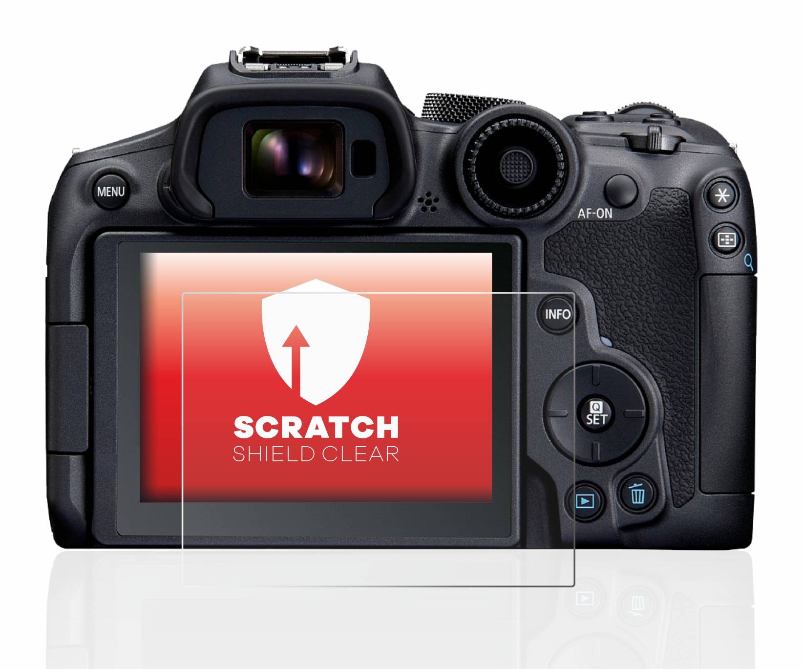 upscreen Schutzfolie für Canon EOS R7 Kratzschutz Anti-Fingerprint Klar