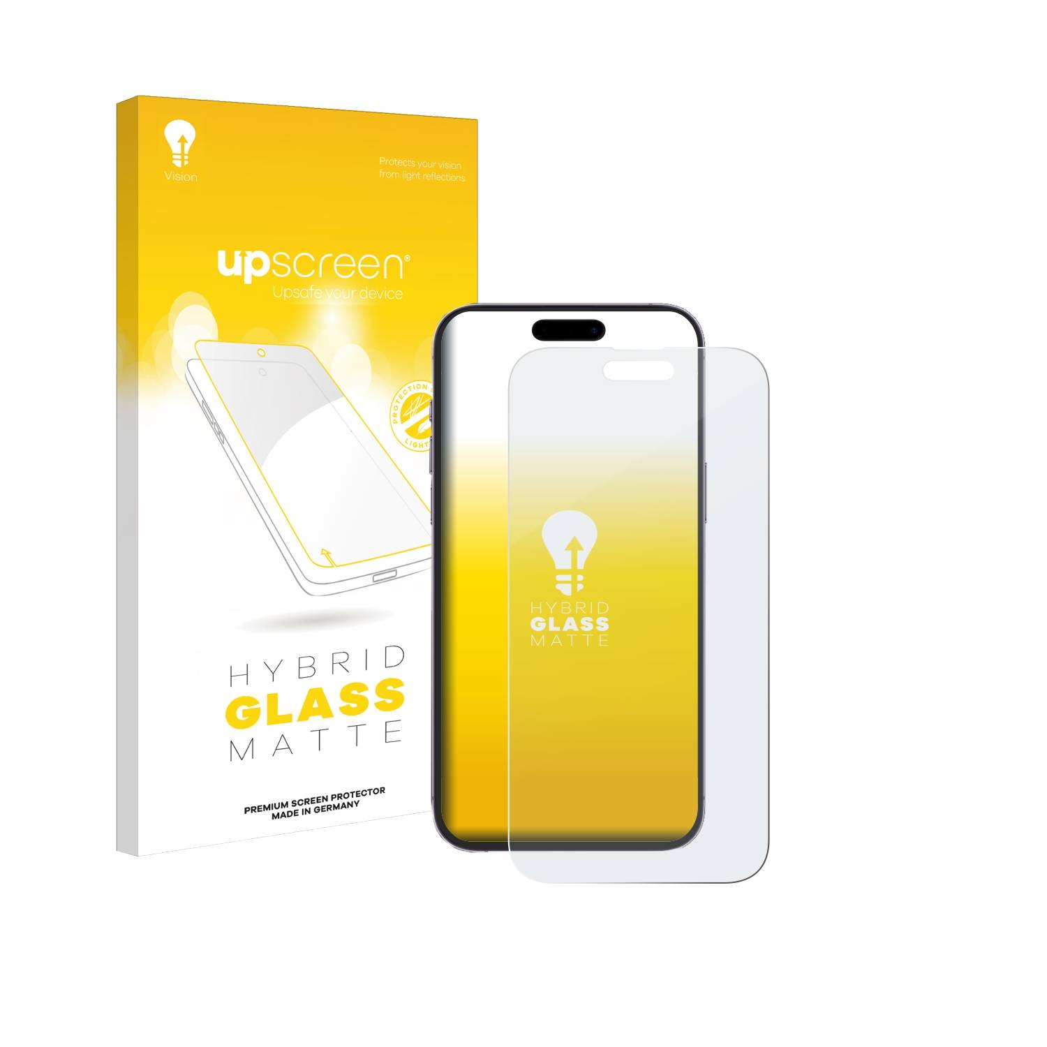 upscreen Hybrid Glas Matt Schutz-Folie für Apple iPhone 14 Pro Max