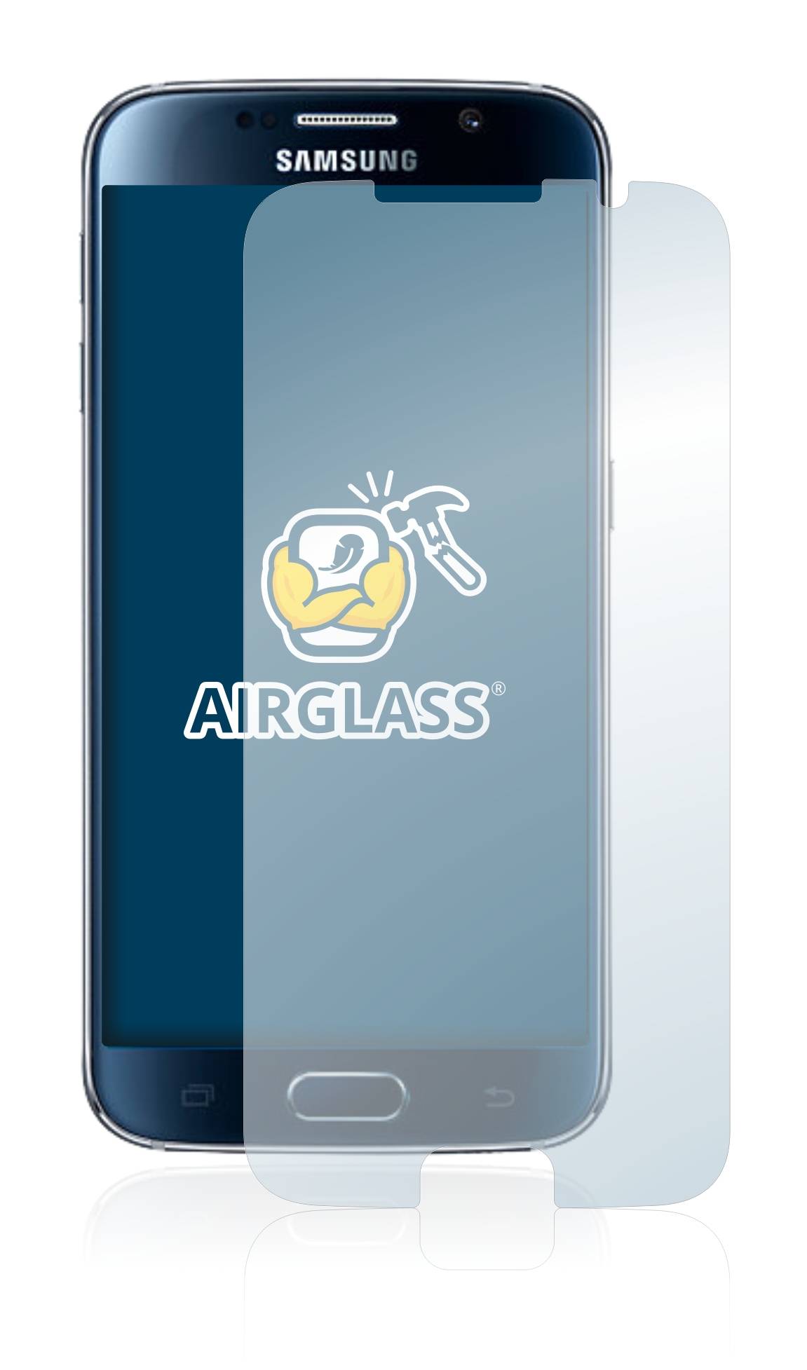 BROTECT AirGlass Glas Schutz-Folie für Samsung Galaxy S6 - Schutzglas