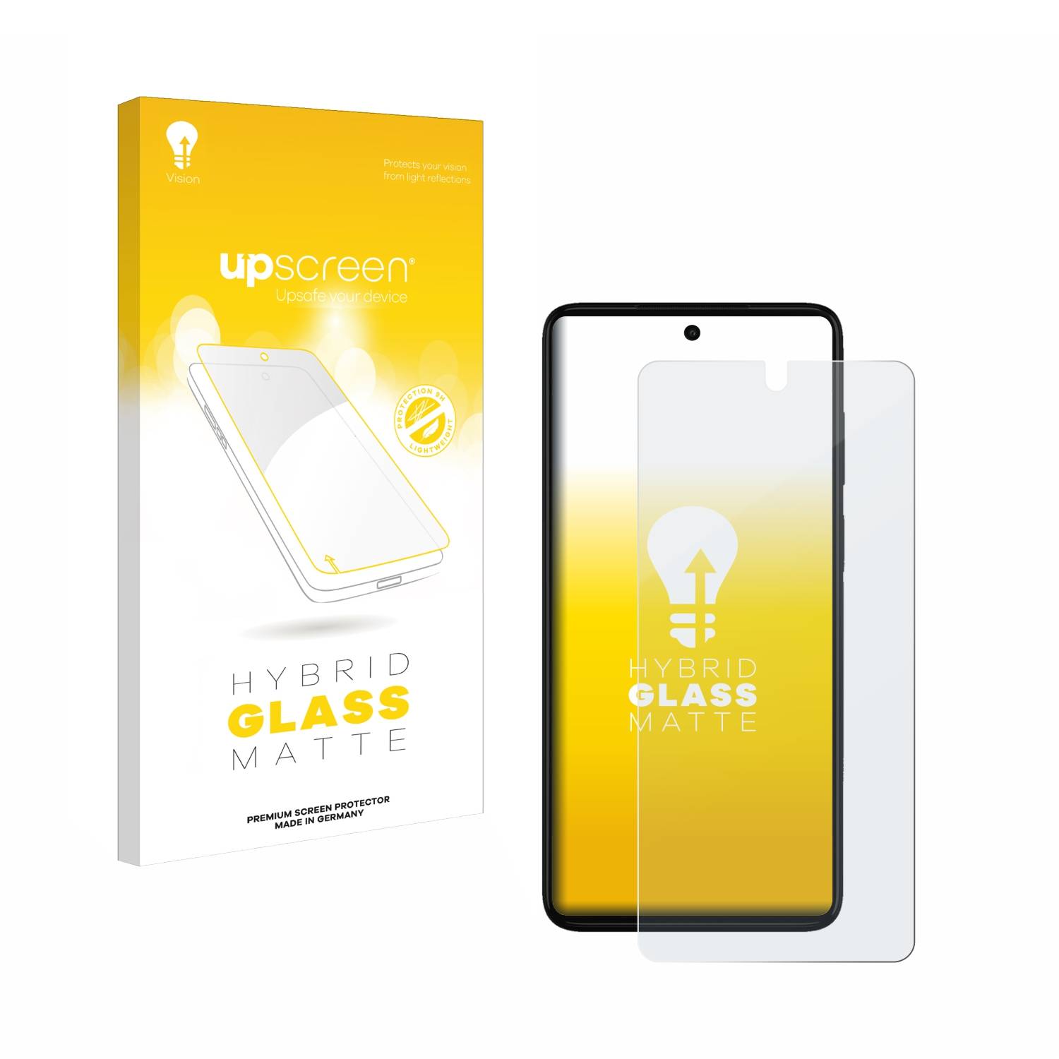 upscreen Hybrid Glas Matt Schutz-Folie für Motorola Moto G52