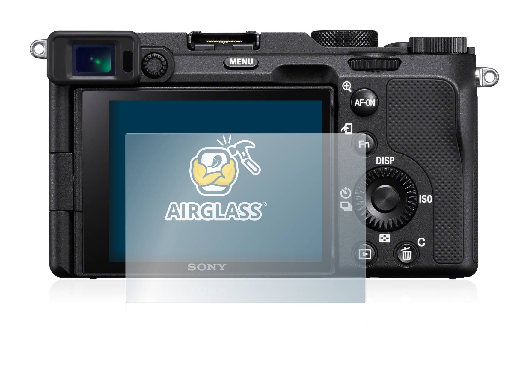 BROTECT AirGlass Flexible Schutz Glas Folie für Sony A7C Klar Transparent