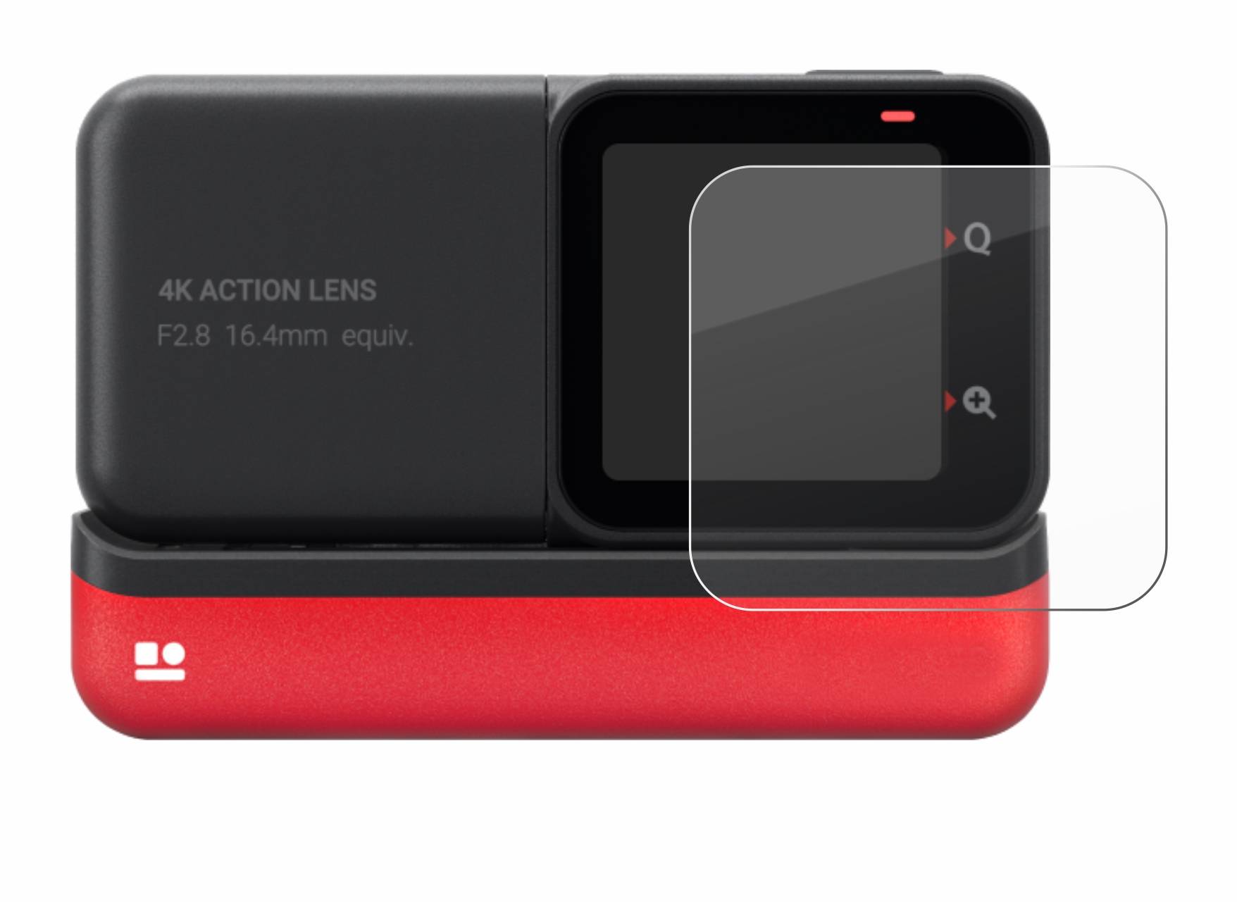 upscreen Hybrid Glas Panzer-Folie für Insta360 One RS 4K Edition