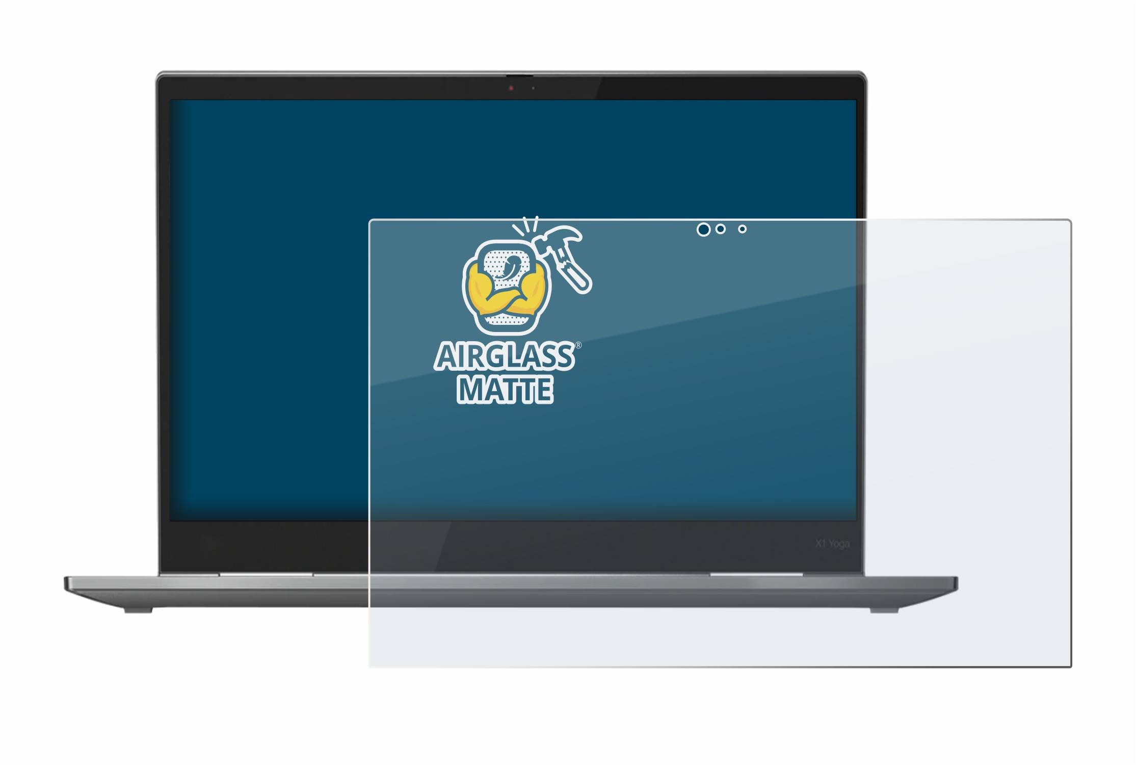 BROTECT AirGlass Matt Glas Schutz Folie für Lenovo ThinkPad X1 Yoga (5. Gen.)