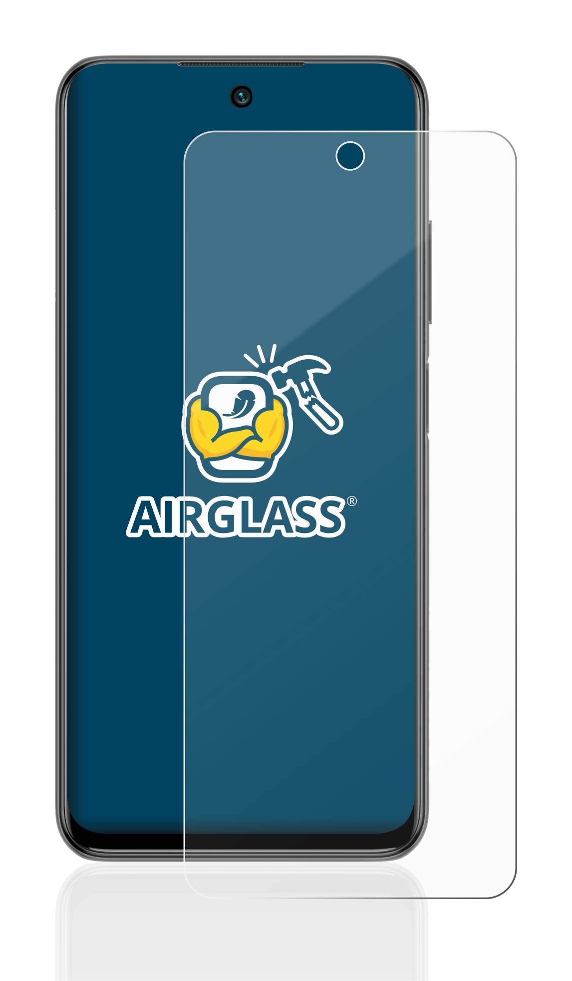 BROTECT AirGlass Glas Schutz-Folie für Xiaomi Redmi Note 10 5G - Schutzglas