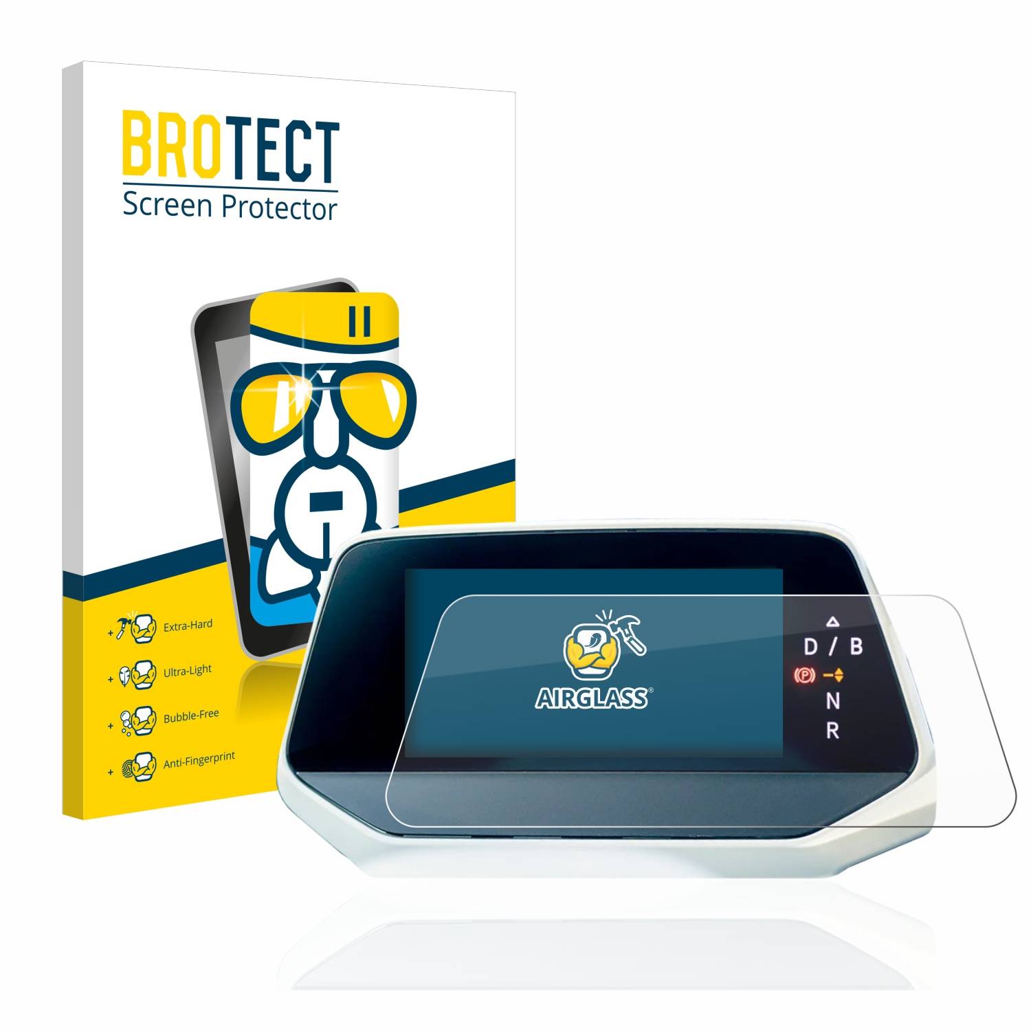 BROTECT AirGlass Glas Schutz-Folie für Volkswagen ID.5 Digitalcockpit - Schutzglas