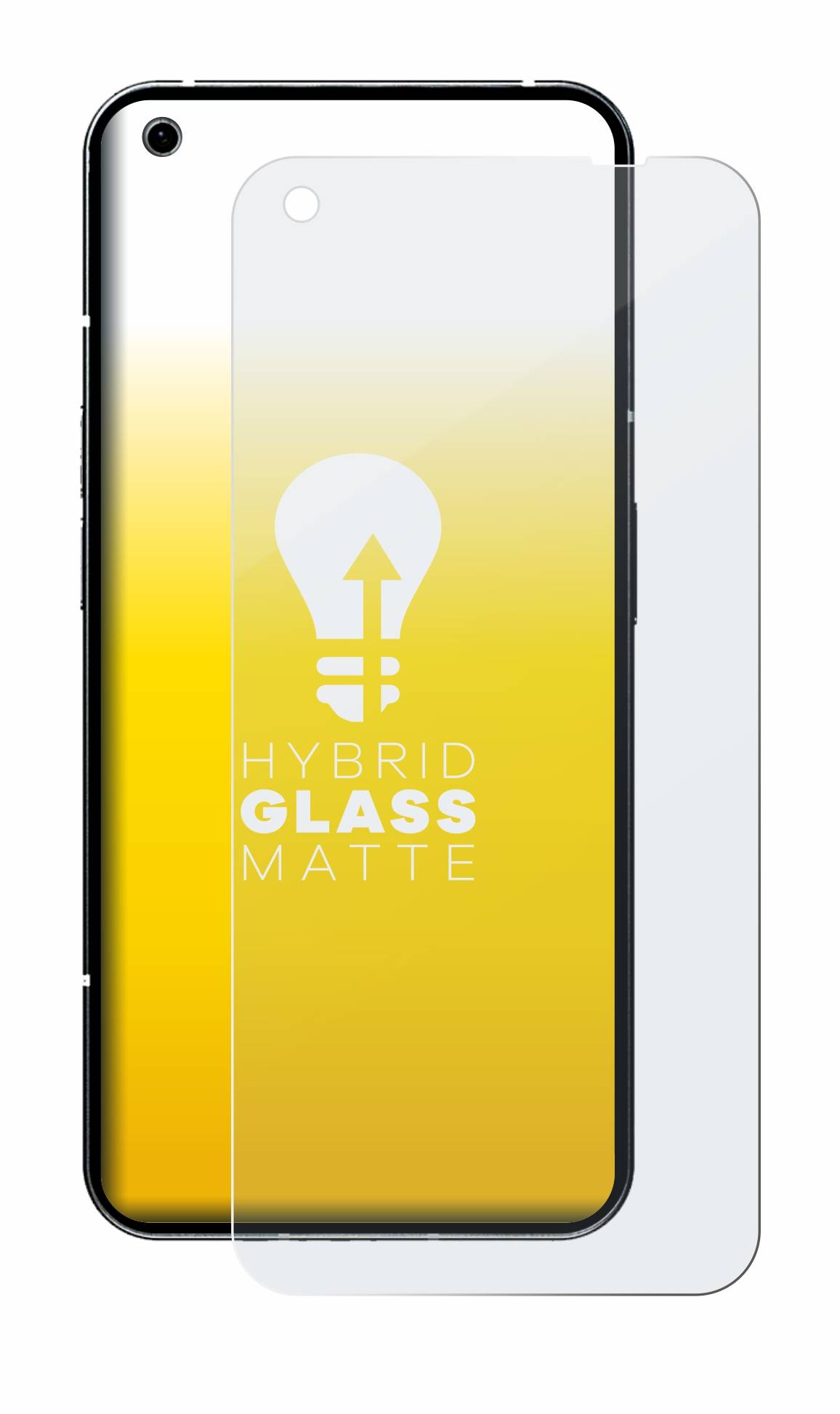 upscreen Flexible Schutz Glas Folie für Nothing Phone (1) Schutzglas 9H Hybridglas Matt Entspiegelt