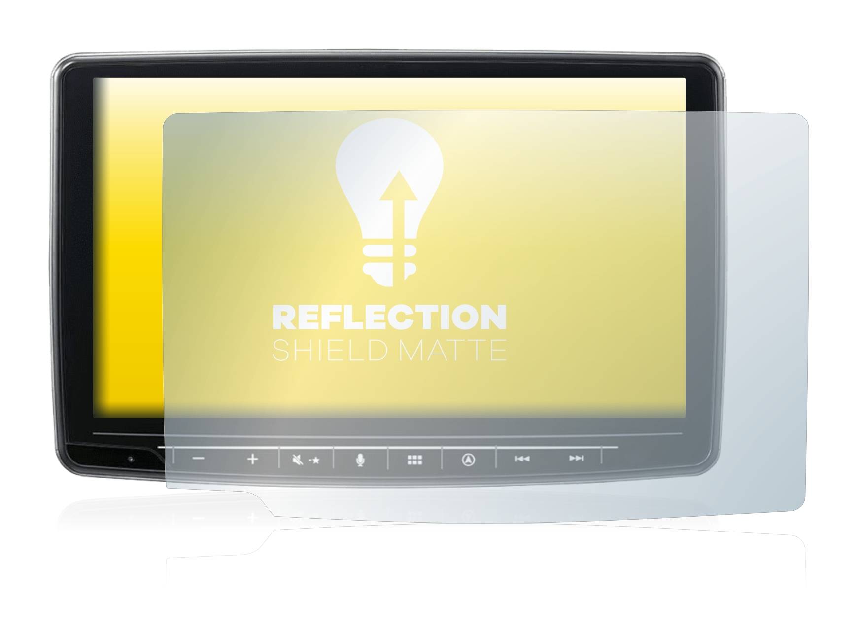 upscreen Schutzfolie für Alpine INE-F904DC Folie Matt Entspiegelt Anti-Reflex