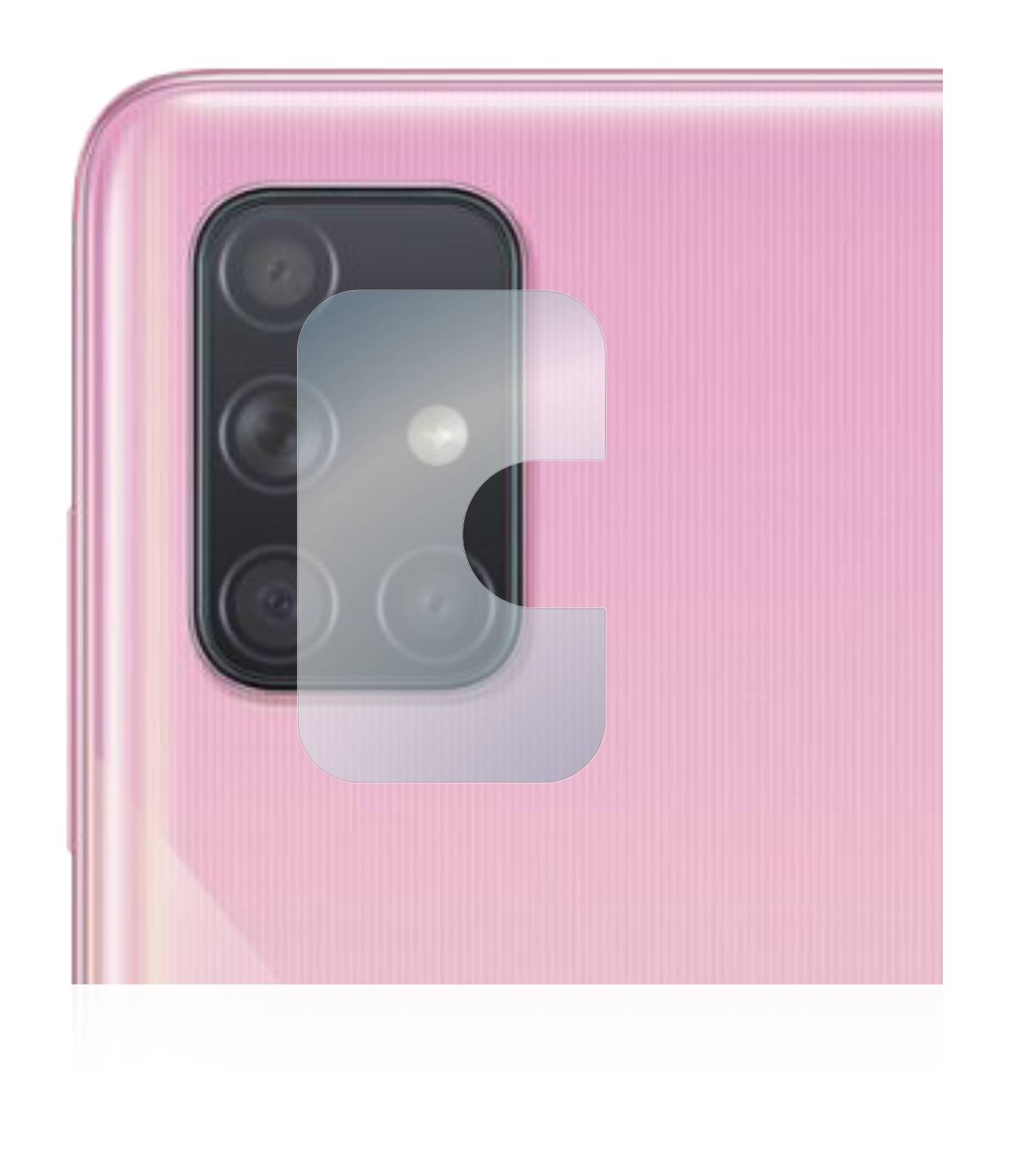 BROTECT AirGlass Glas Schutz-Folie für Samsung Galaxy A71 (NUR Kameraschutz) - Schutzglas