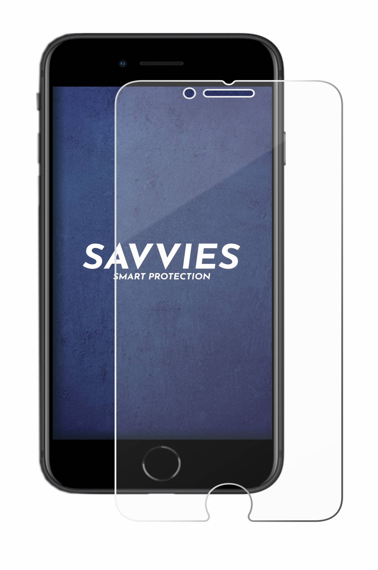 Savvies Clear Schutzglas für Apple iPhone SE 2 2020