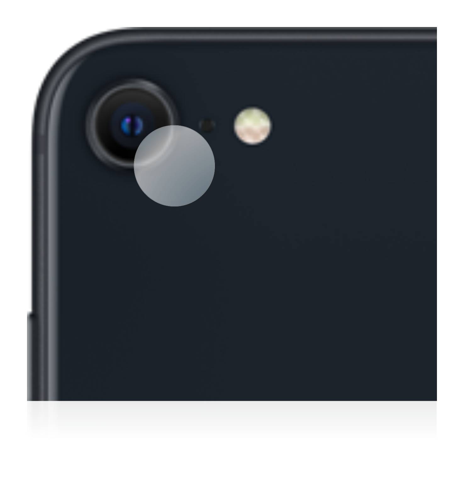 upscreen Hybrid Glas Schutz-Folie für Apple iPhone SE 3 2022 (NUR Kameraschutz)