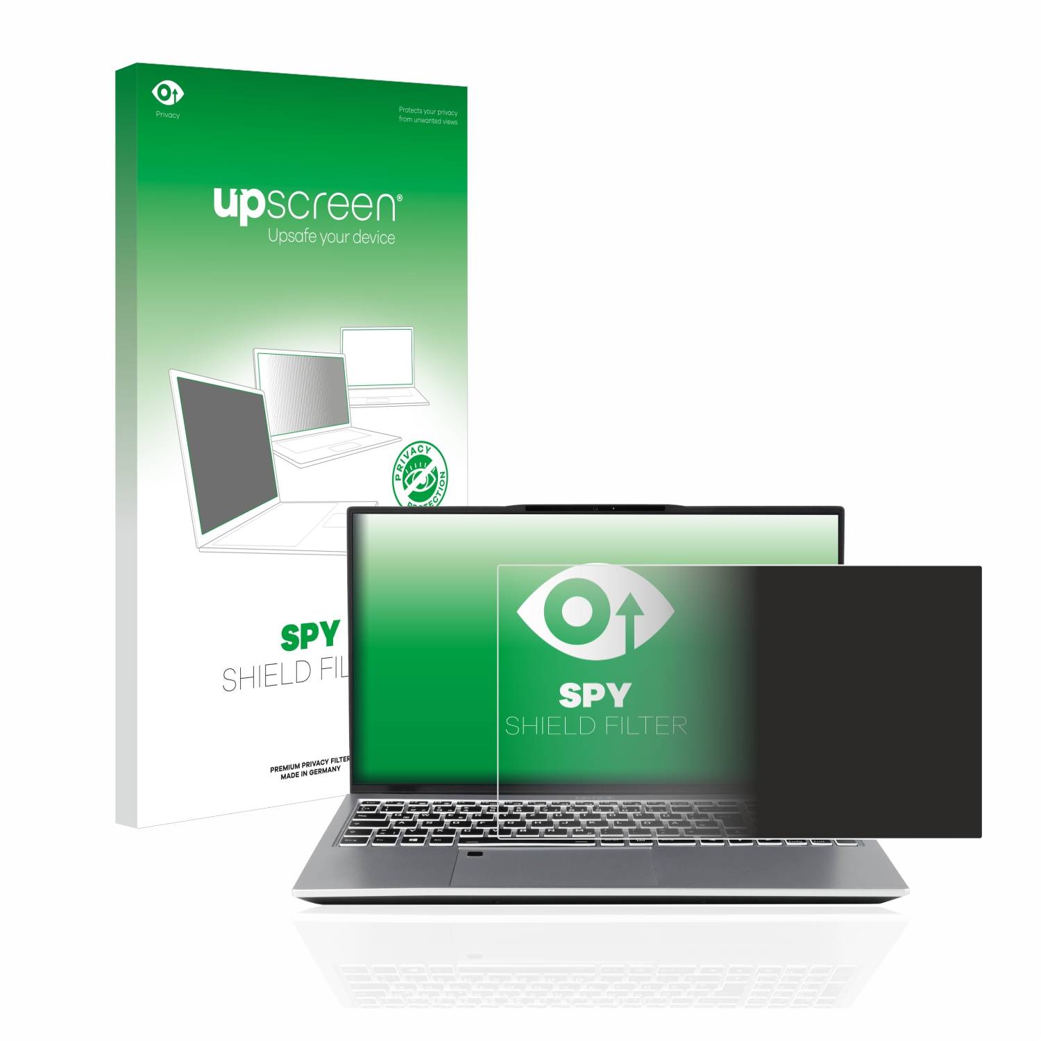 upscreen Blickschutzfilter für Wortmann Terra Mobile 1551 Blaulichtfilter Sichtschutz Privacy Anti Spy abnehmbar