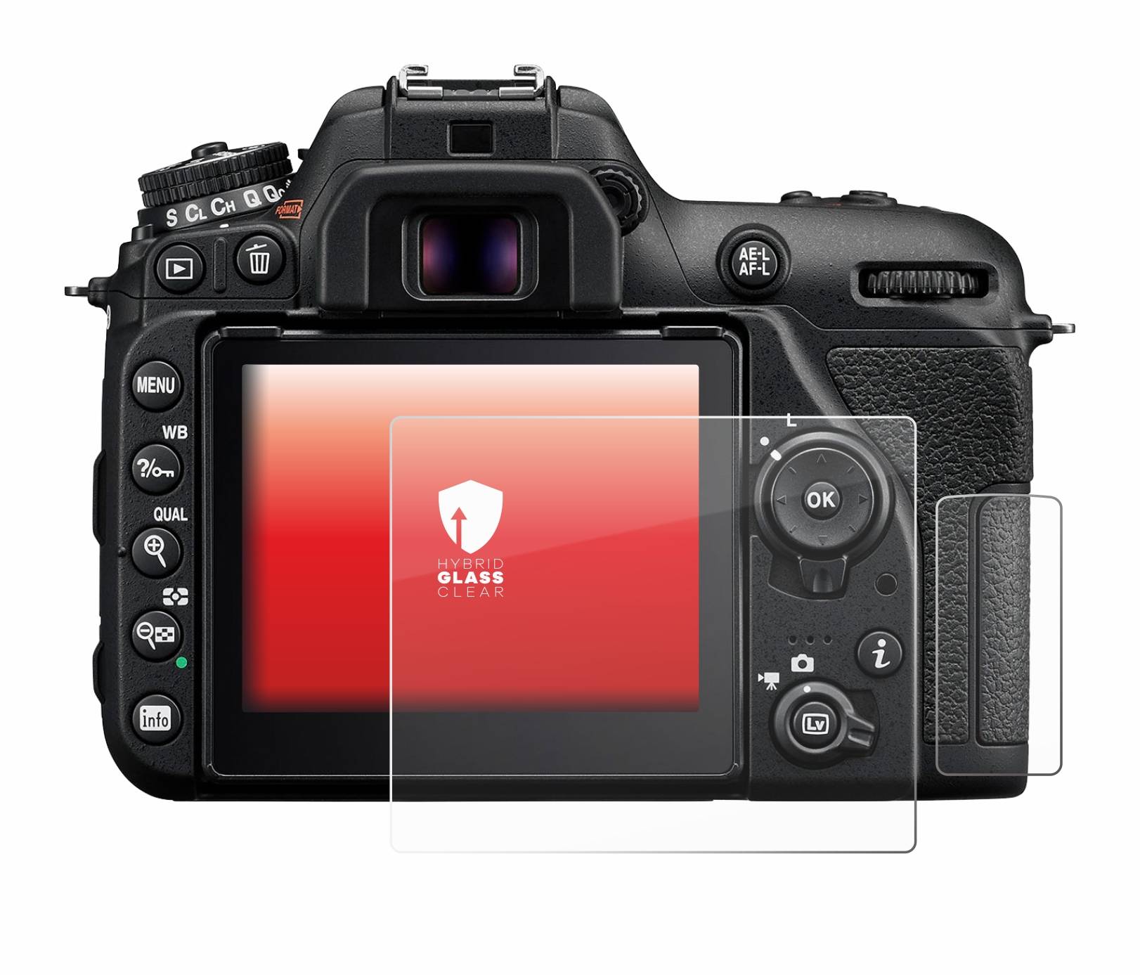 upscreen Flexible Schutz Glas Folie für Nikon D7500 Schutzglas 9H Hybridglas Klar