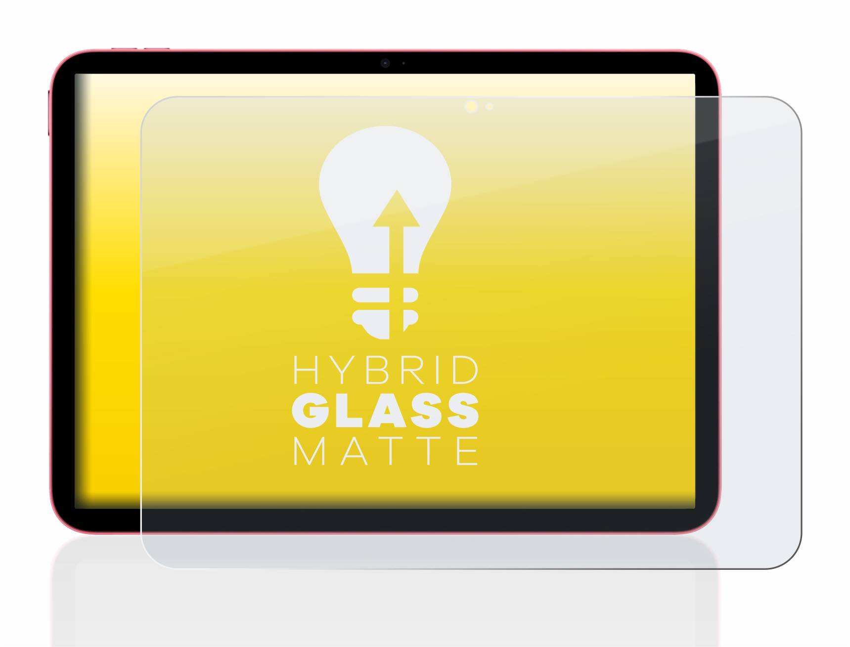 upscreen Hybrid Glas Matt Schutz-Folie für Apple iPad 10.9 2022 WiFi (10. Gen.)