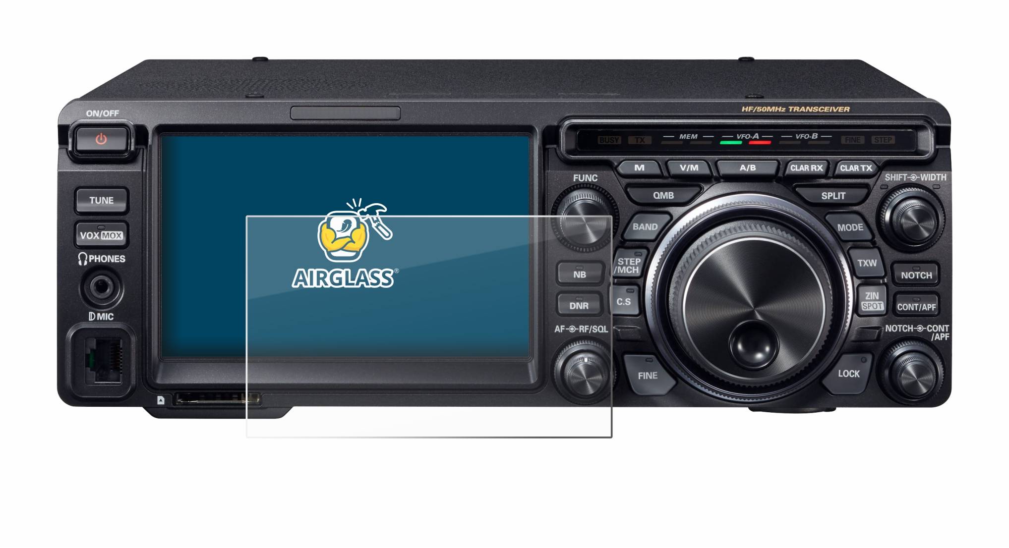 BROTECT AirGlass Flexible Schutz Glas Folie für Yaesu FT-DX10 Klar Transparent