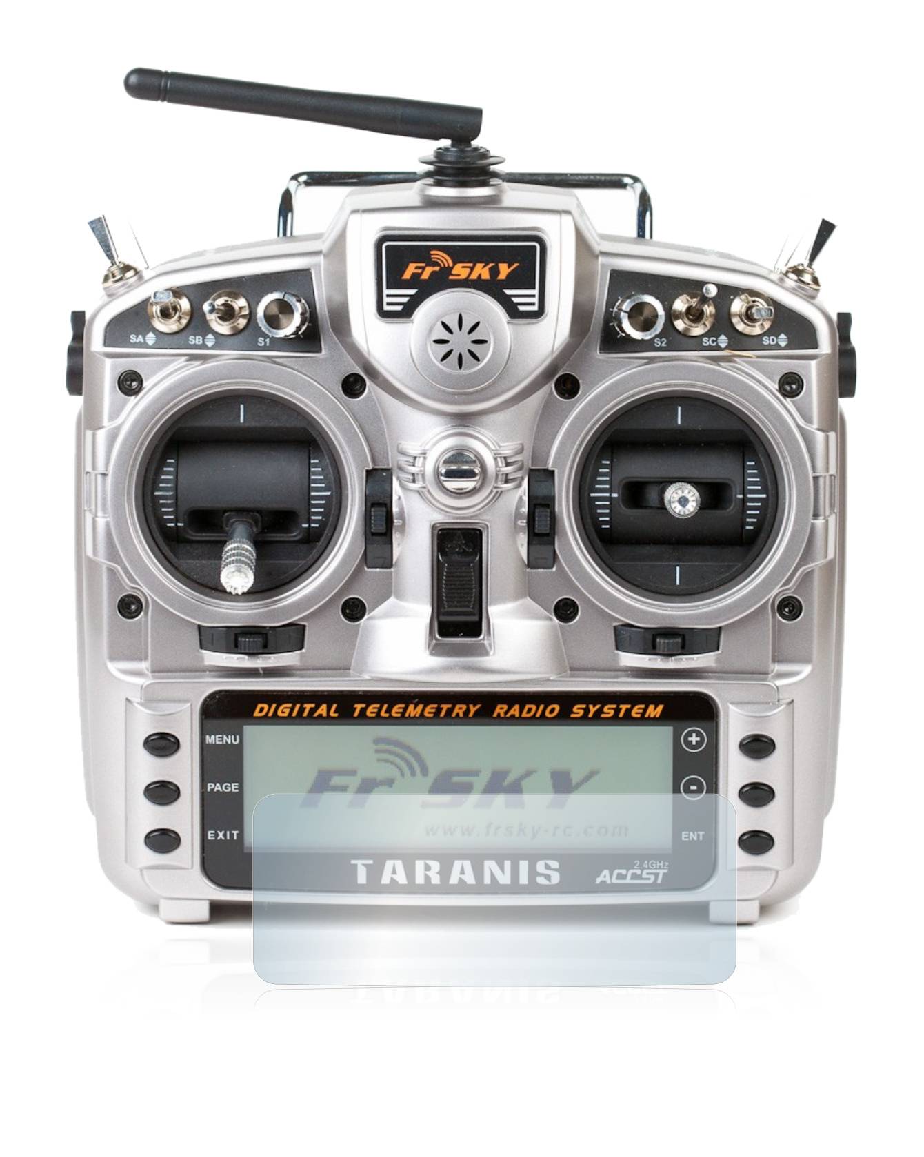 BROTECT AirGlass Flexible Schutz Glas Folie für FrSky Taranis X9D Klar Transparent