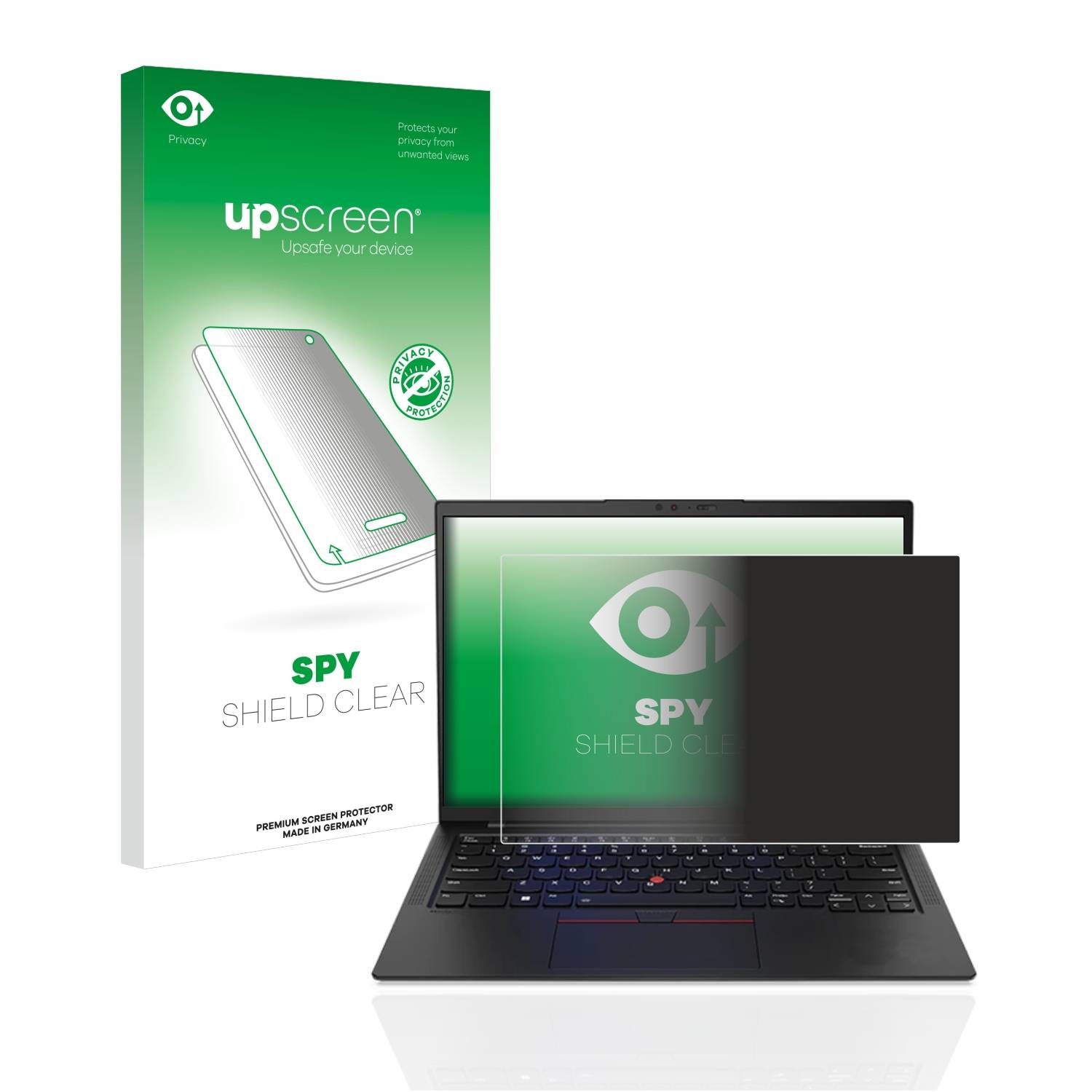 upscreen Spy Shield Sichtschutz-Folie für Lenovo ThinkPad X1 Carbon Non-Touch 14 (10. Gen.)