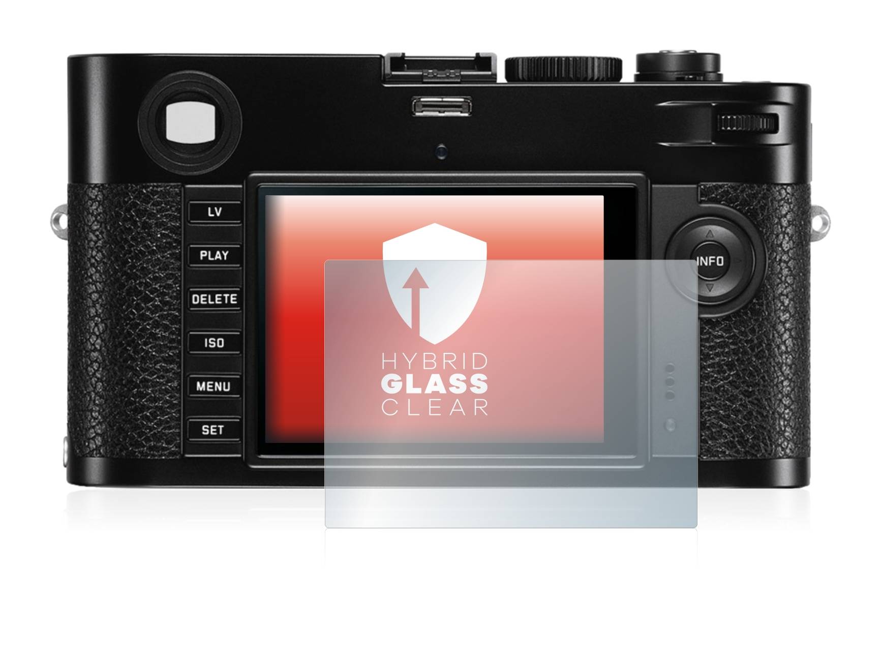 upscreen Flexible Schutz Glas Folie für Leica M (Typ 240) Schutzglas 9H Hybridglas Klar