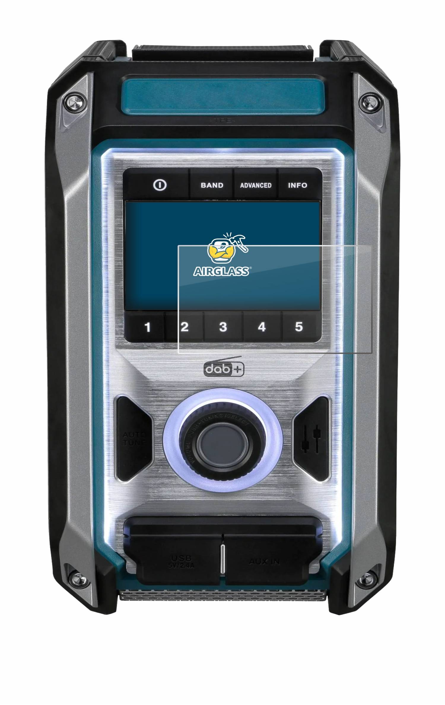 BROTECT AirGlass Flexible Schutz Glas Folie für Makita DMR115 Klar Transparent