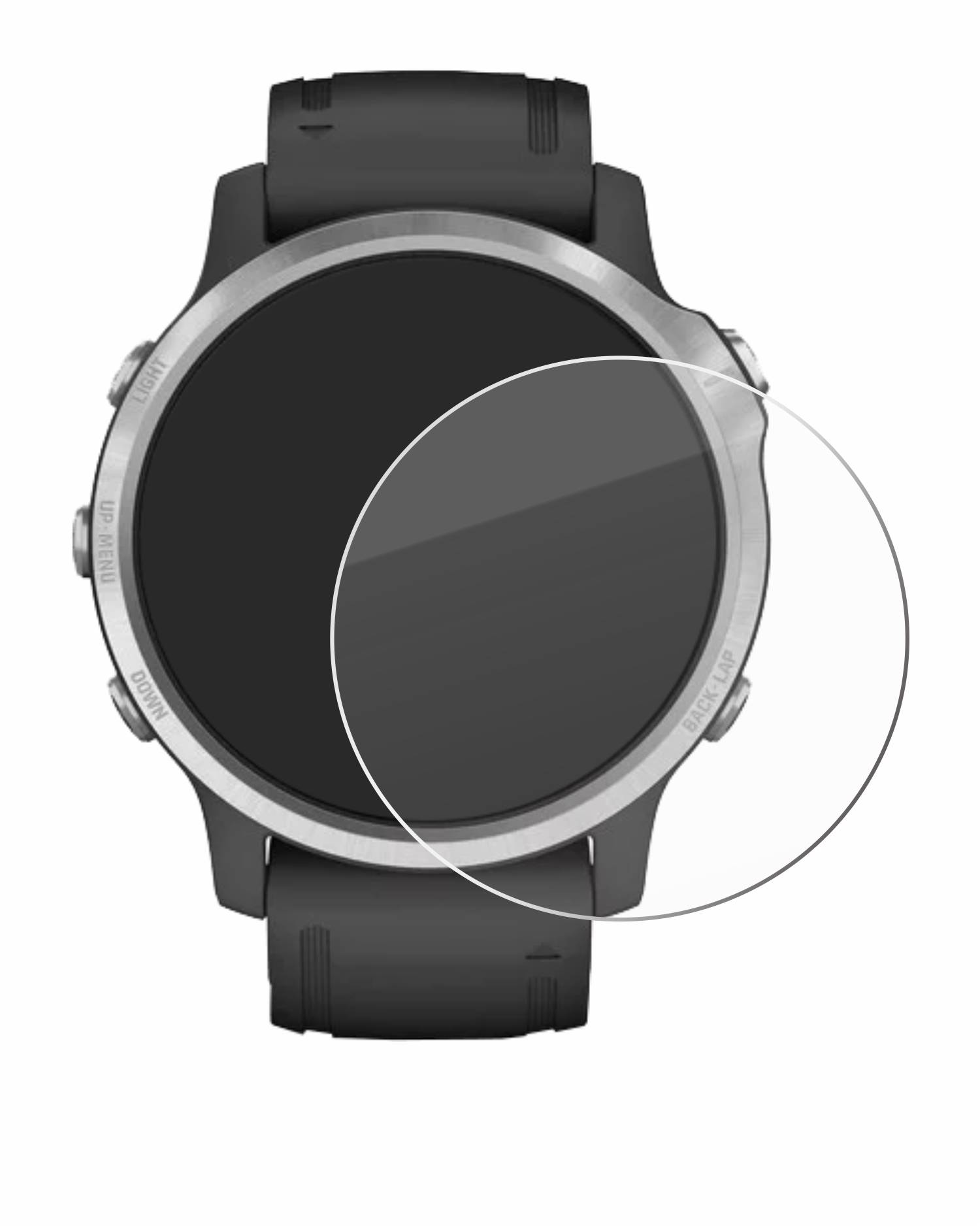 Savvies Schutzglas für Garmin Fenix 6S / 6S Pro Echtglas 9H-Härte klar