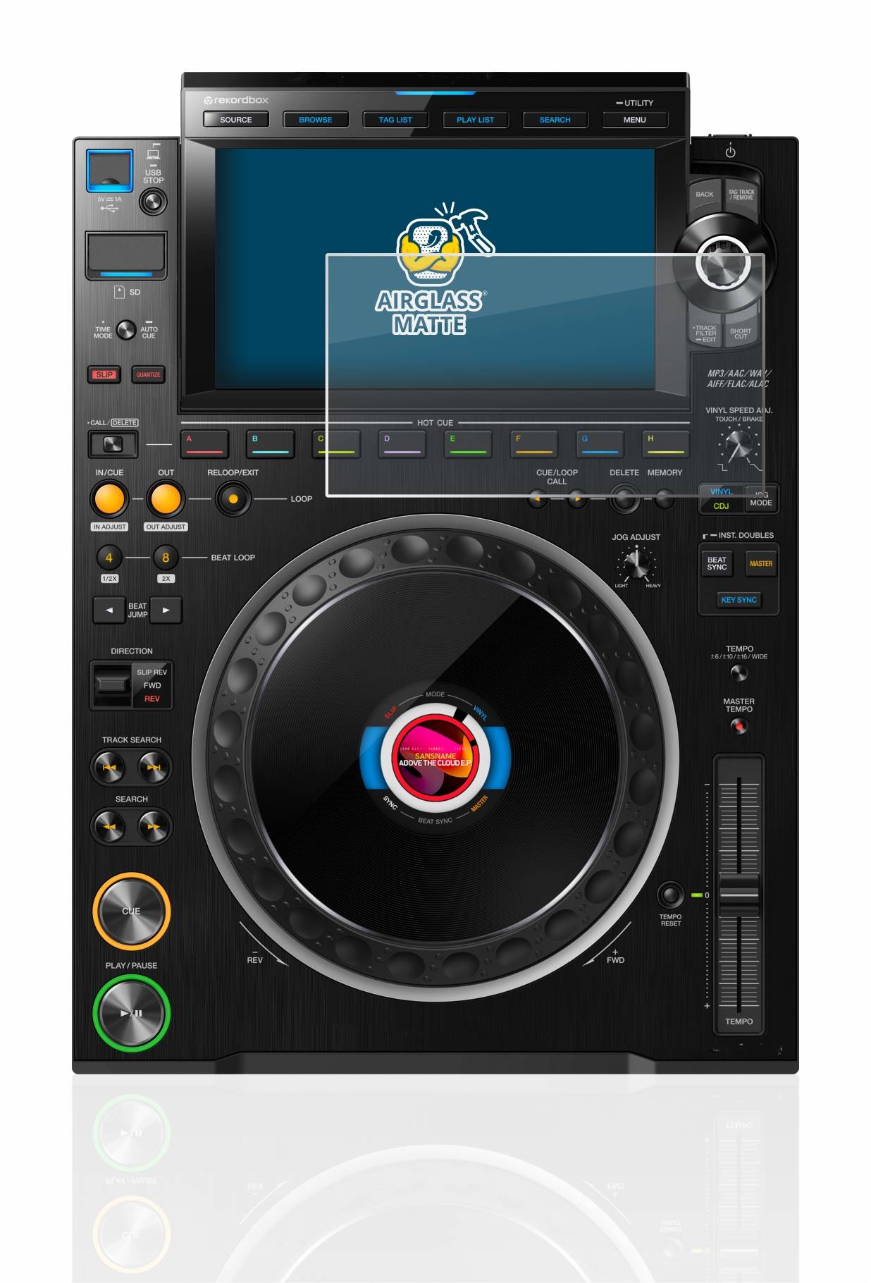 BROTECT AirGlass Flexible Schutz Glas Folie für Pioneer CDJ 3000 Matt Entspiegelt