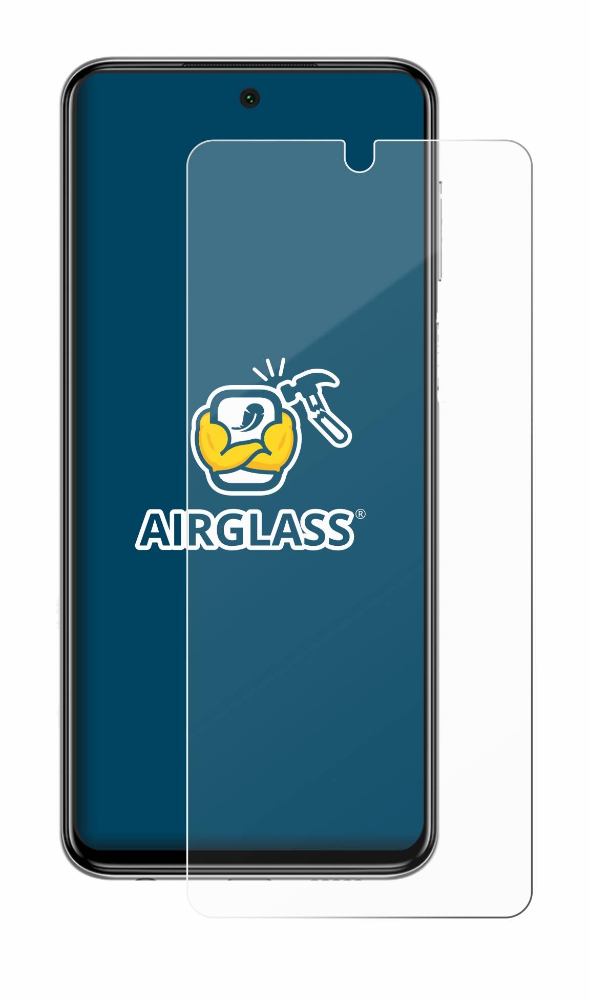 BROTECT AirGlass Glas Schutz-Folie für Xiaomi Redmi Note 9 Pro - Schutzglas
