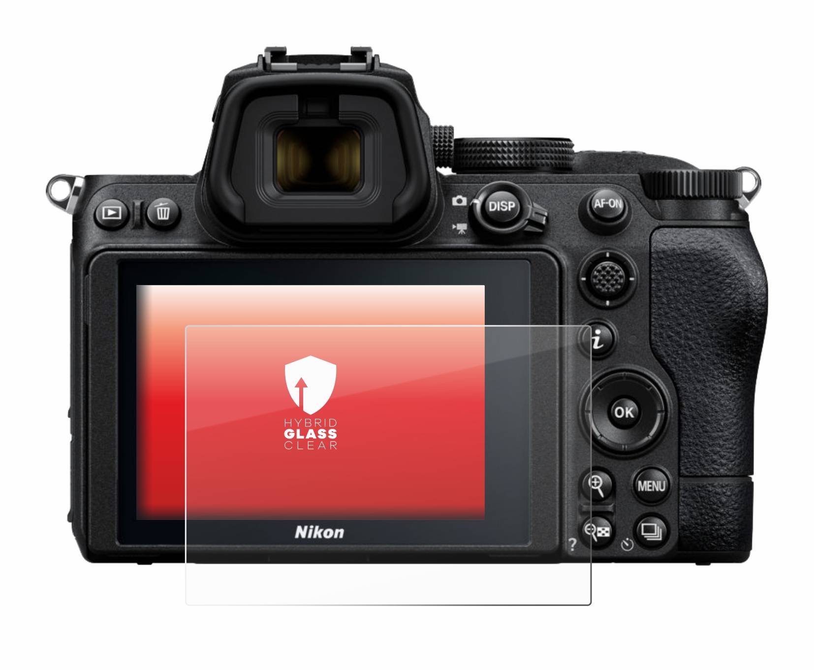 upscreen Flexible Schutz Glas Folie für Nikon Z 5 Schutzglas 9H Hybridglas Klar