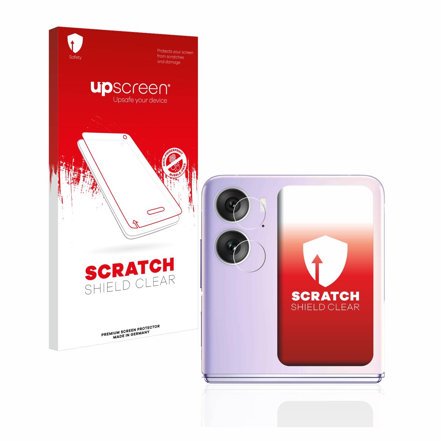 upscreen Scratch Shield Schutzfolie für Oppo Find N2 Flip (NUR Kameraschutz)