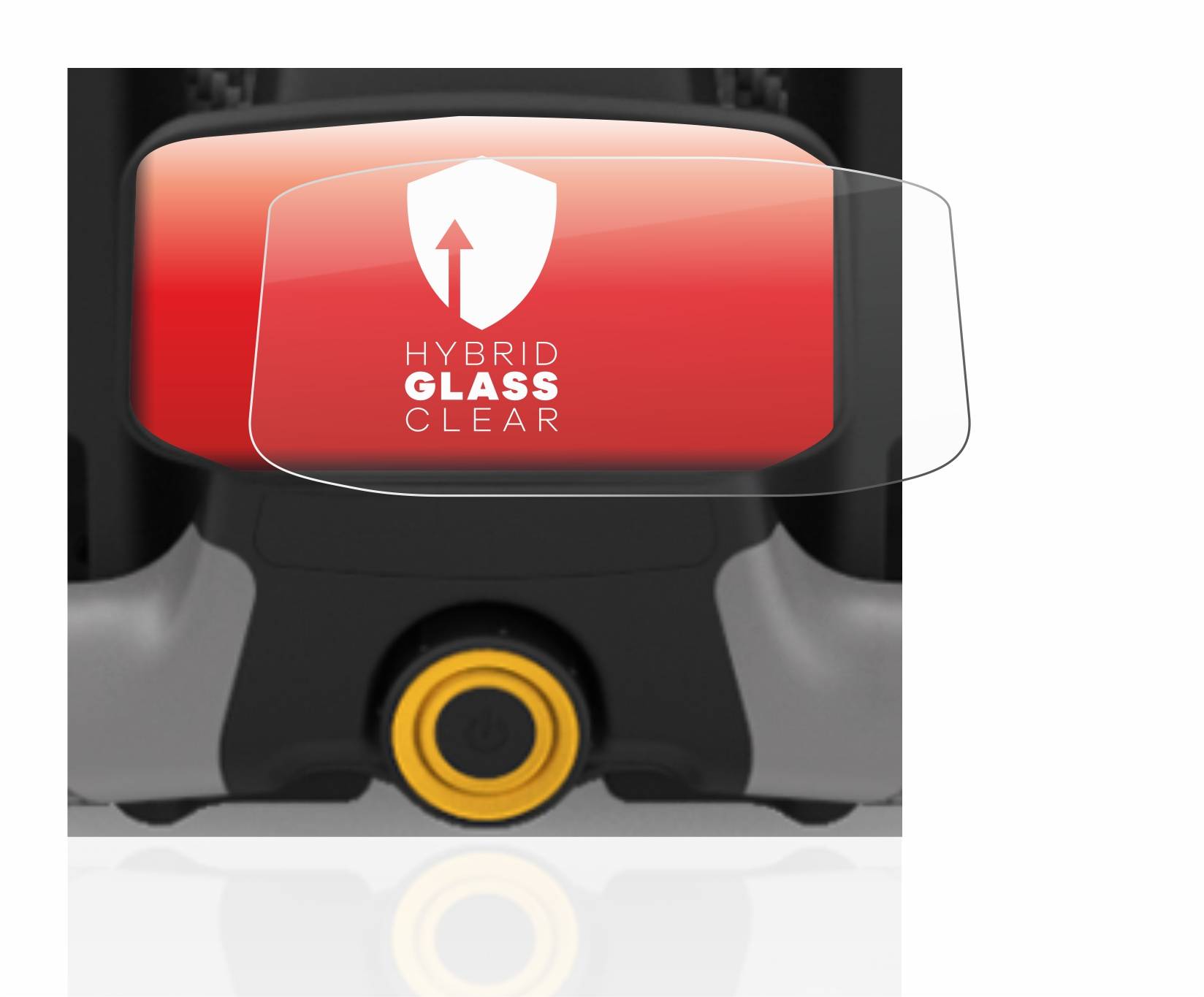 upscreen Flexible Schutz Glas Folie für PowaKaddy CT8 Schutzglas 9H Hybridglas Klar