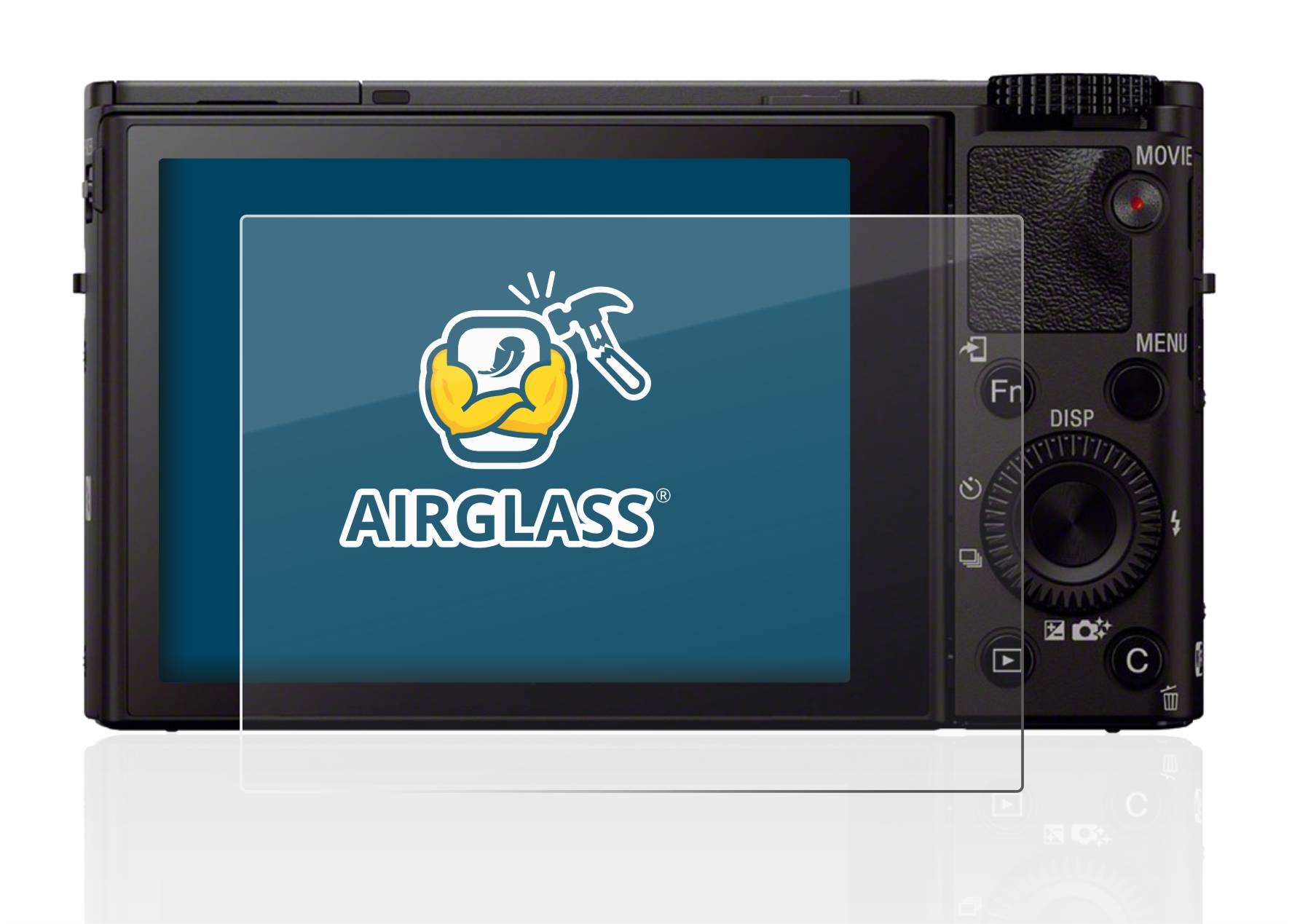 BROTECT AirGlass Flexible Schutz Glas Folie für Sony Cyber-Shot DSC-RX100 III Klar Transparent