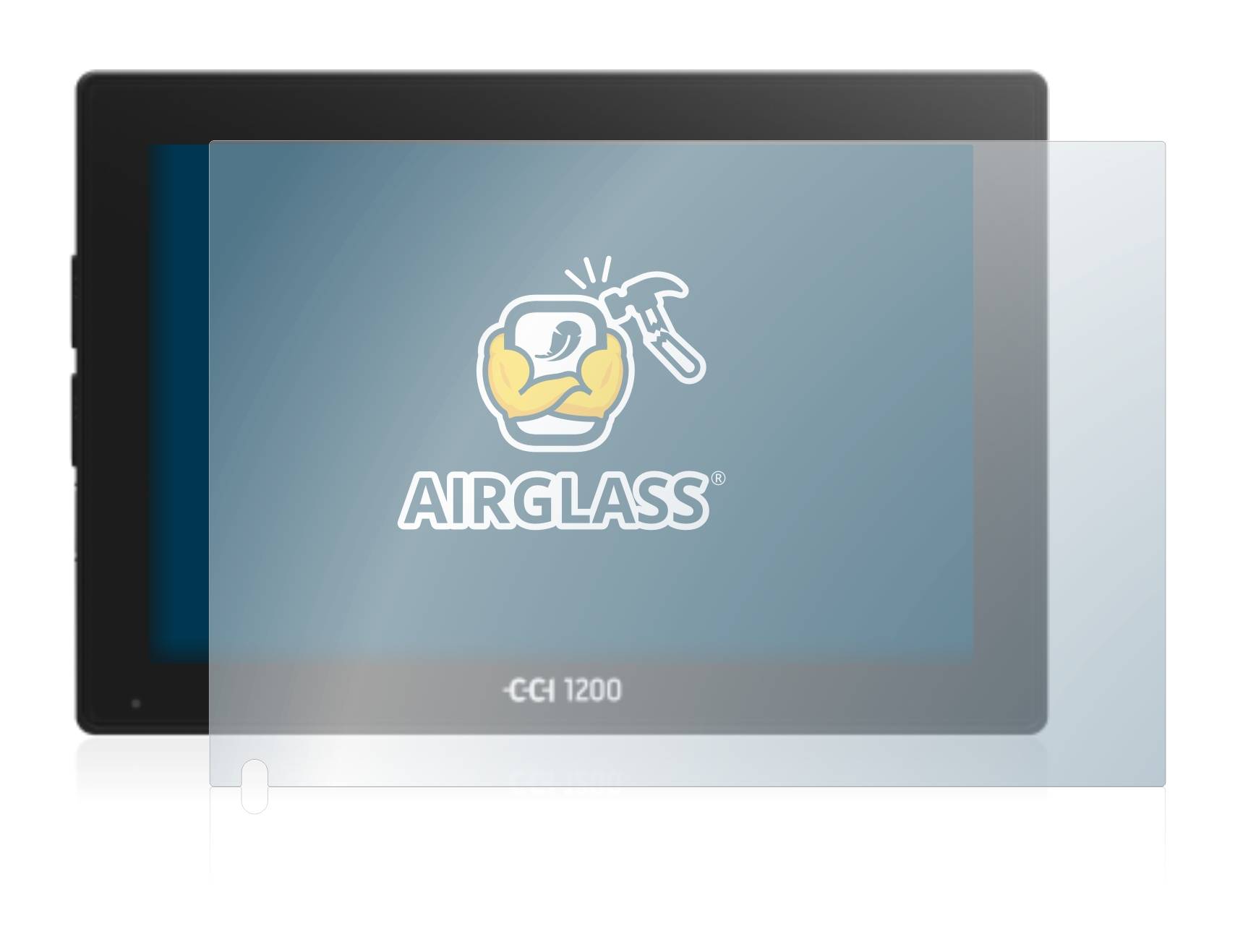 BROTECT AirGlass Glas Schutz-Folie für Isobus CCI 1200 - Schutzglas