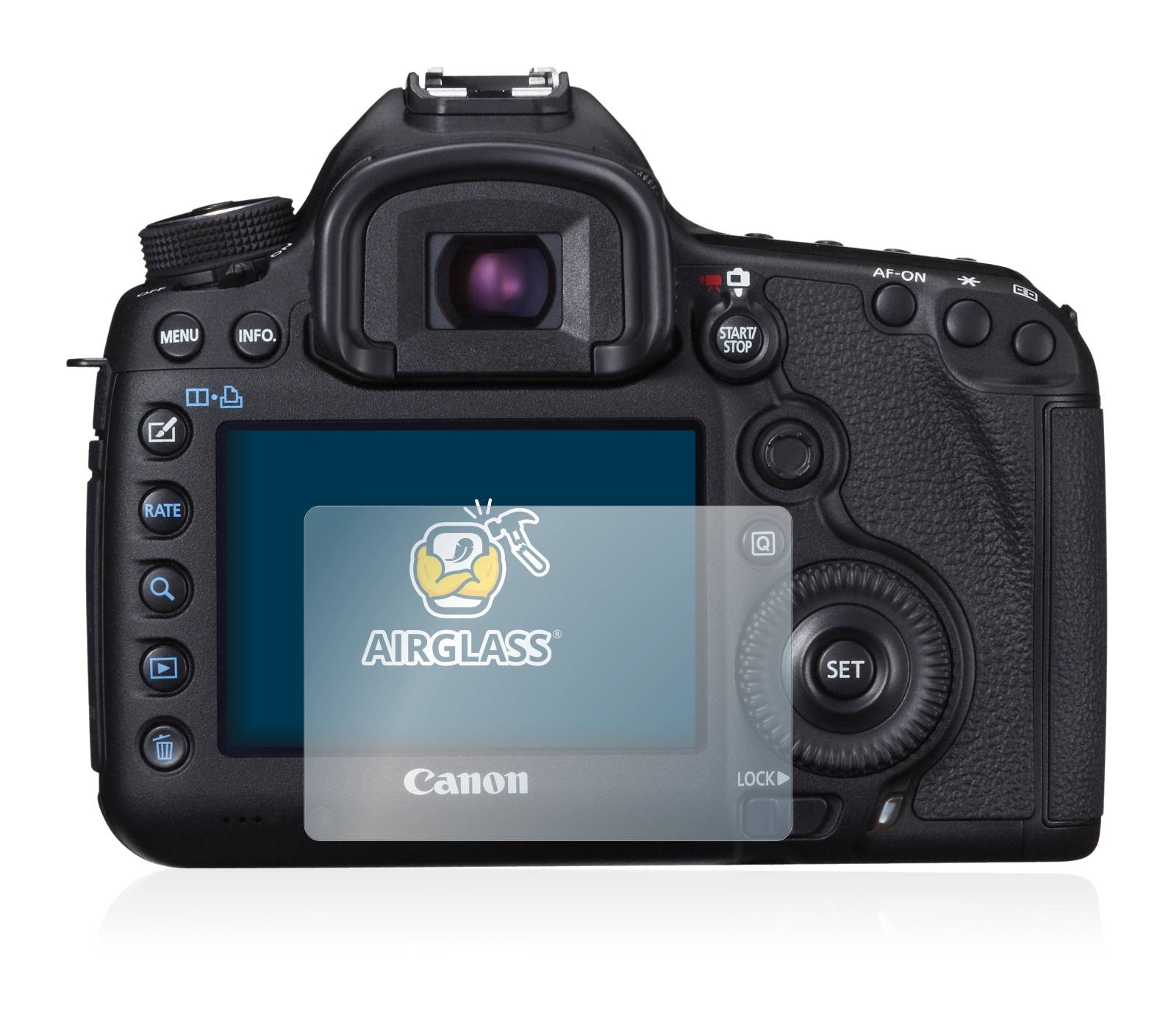 BROTECT AirGlass Flexible Schutz Glas Folie für Canon EOS 5D Mark III Klar Transparent
