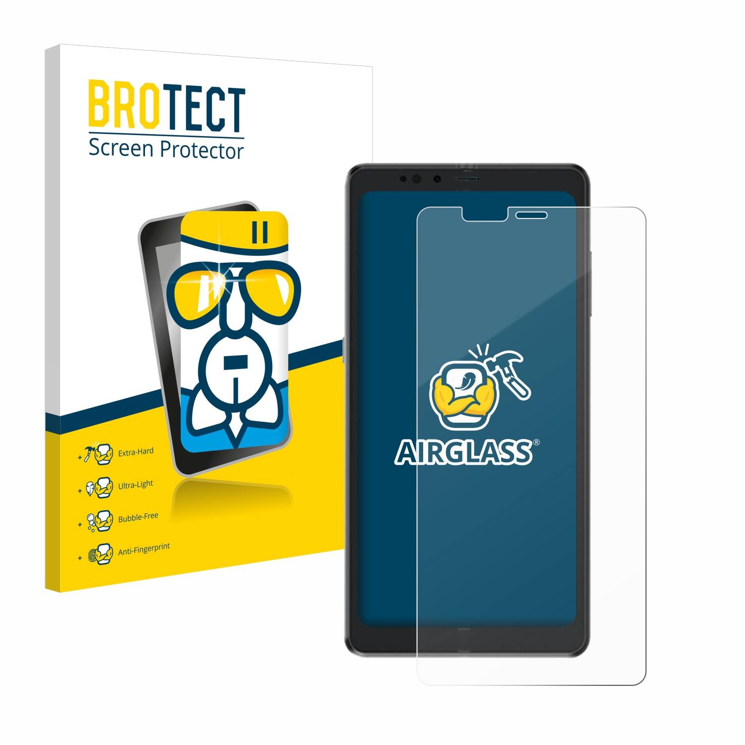 BROTECT AirGlass Flexible Schutz Glas Folie für Hisense A9 Klar Transparent