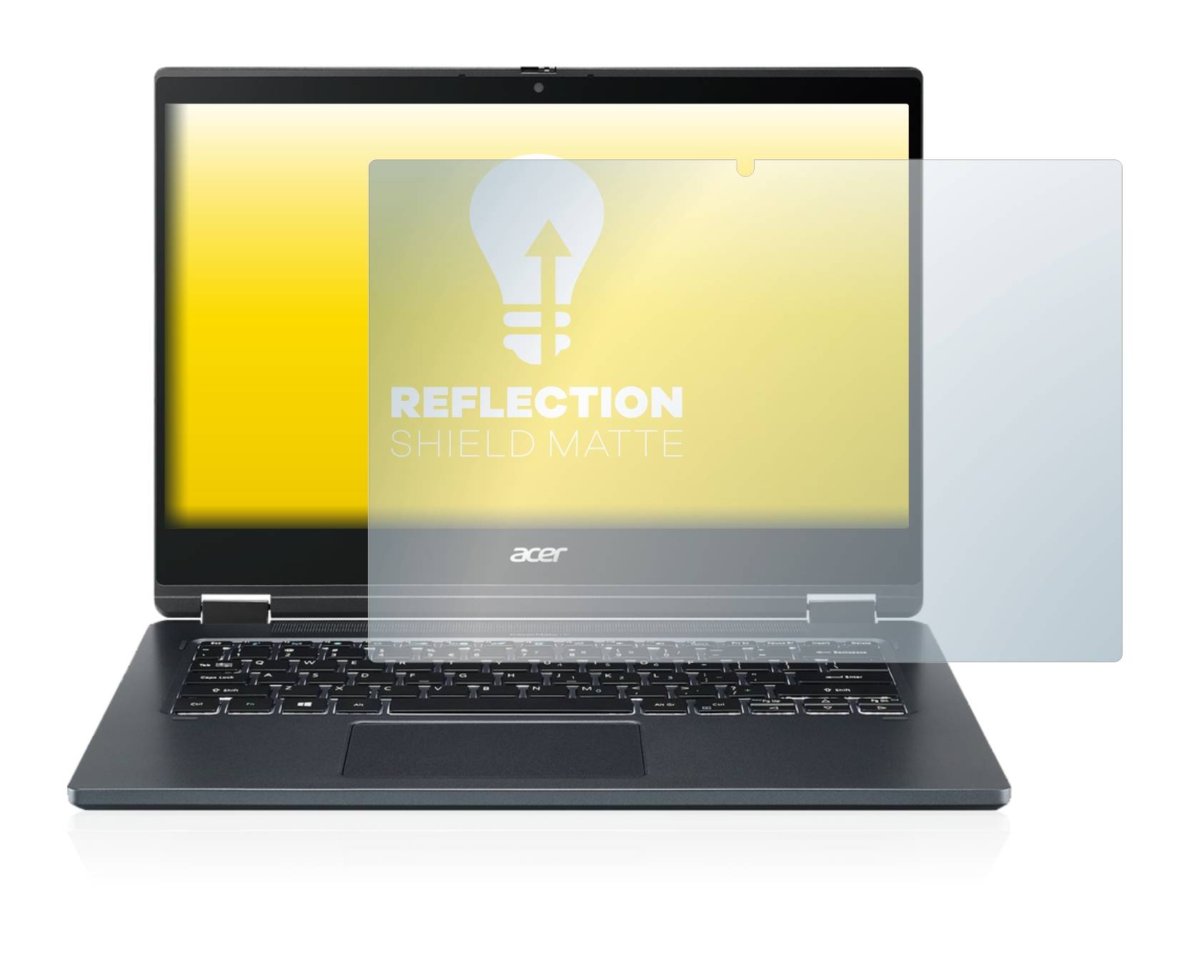 upscreen Reflection Shield Matt Schutzfolie für Acer TravelMate Spin P4 14 16:9