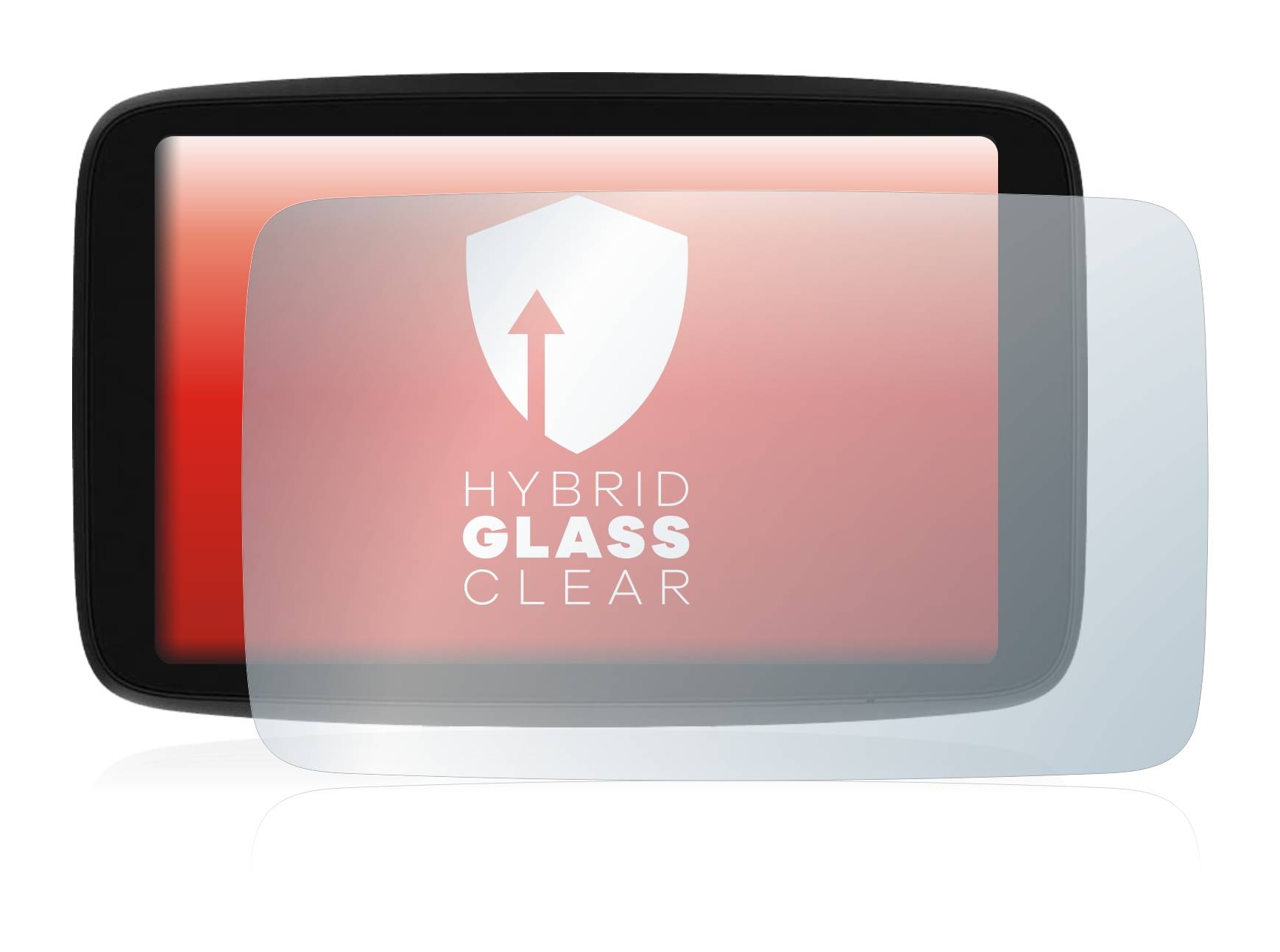 upscreen Hybrid Glas Schutz-Folie für TomTom GO Camper Max