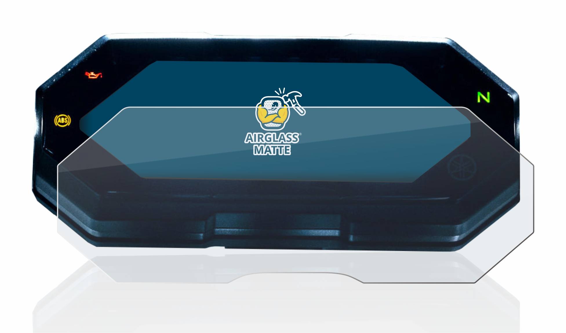 BROTECT AirGlass Flexible Schutz Glas Folie für Yamaha MT-07 2021 Matt Entspiegelt