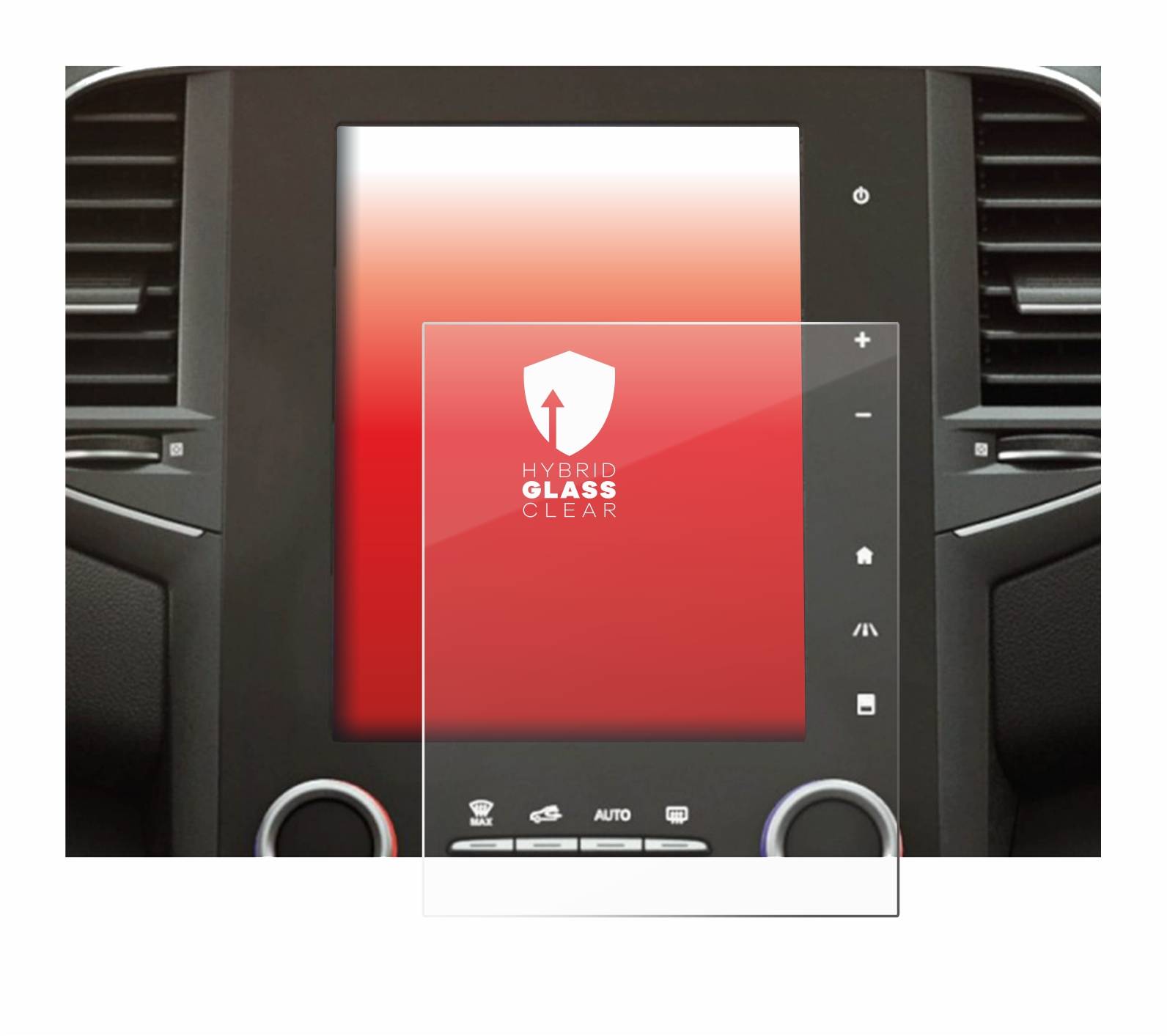 upscreen Hybrid Glas Schutz-Folie für Renault Megane 4 2021 Easy Link 9.3