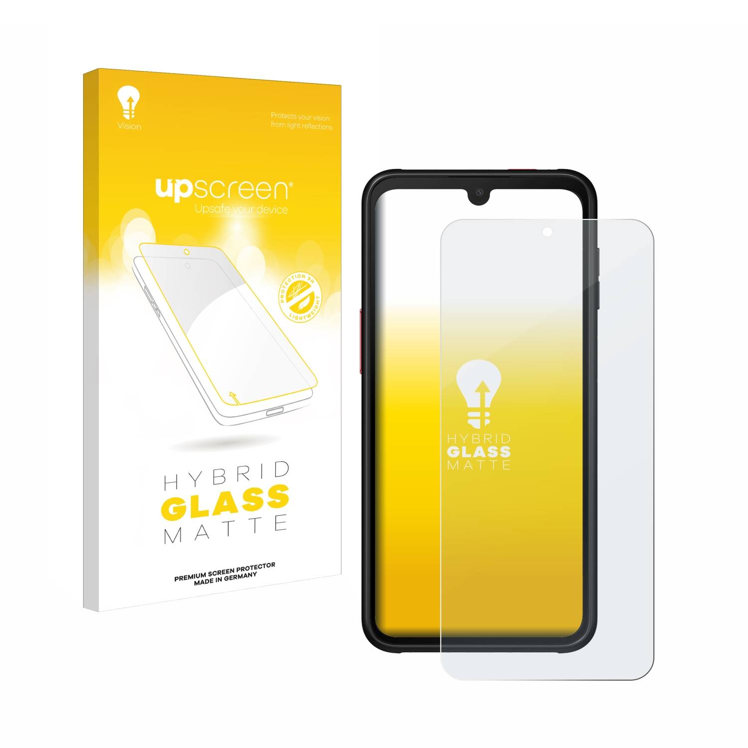 upscreen Hybrid Glas Matt Schutz-Folie für Samsung Galaxy Xcover 6 Pro