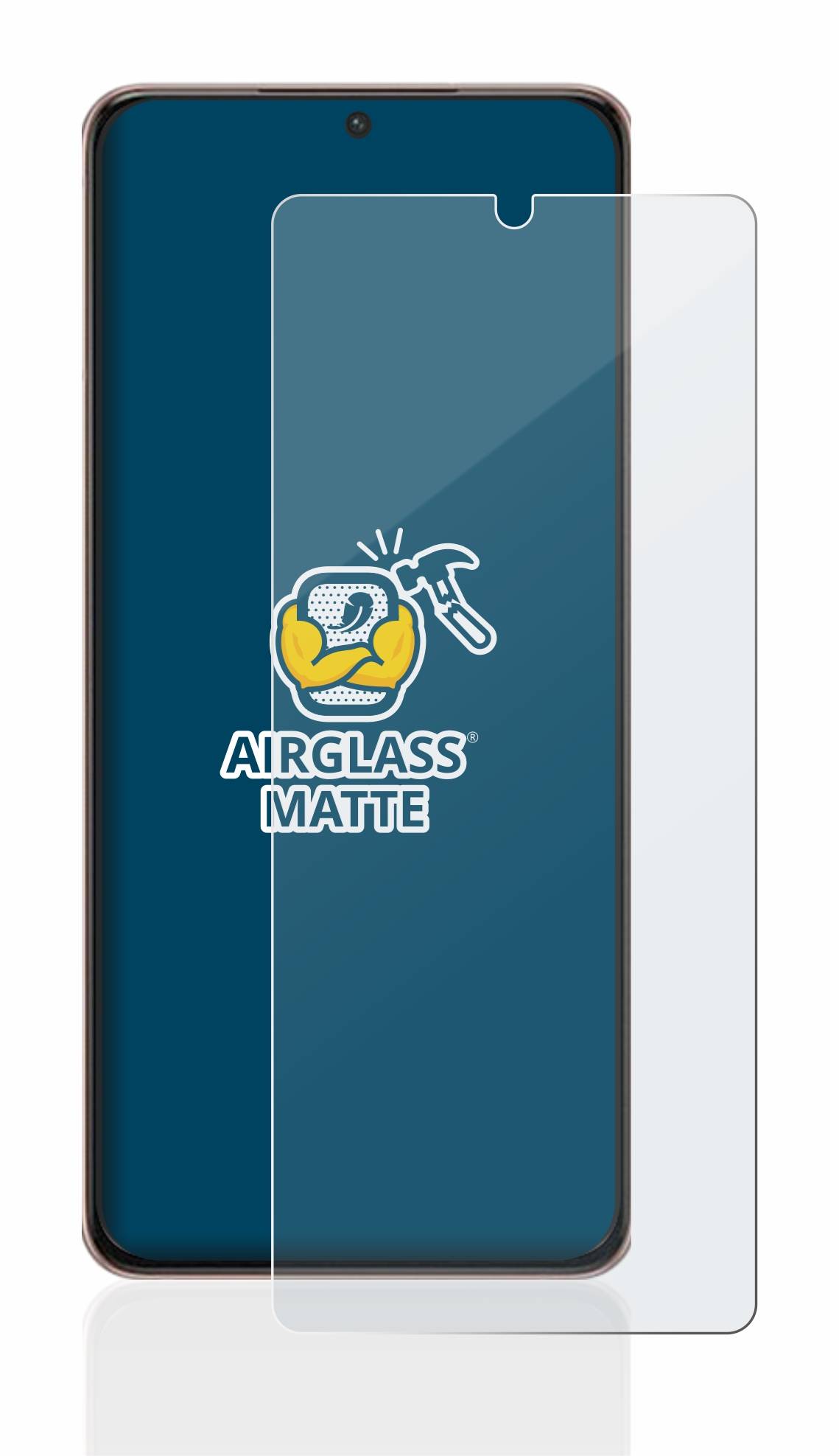 BROTECT AirGlass Matt Glas Schutz Folie für Samsung Galaxy S21 Ultra 5G