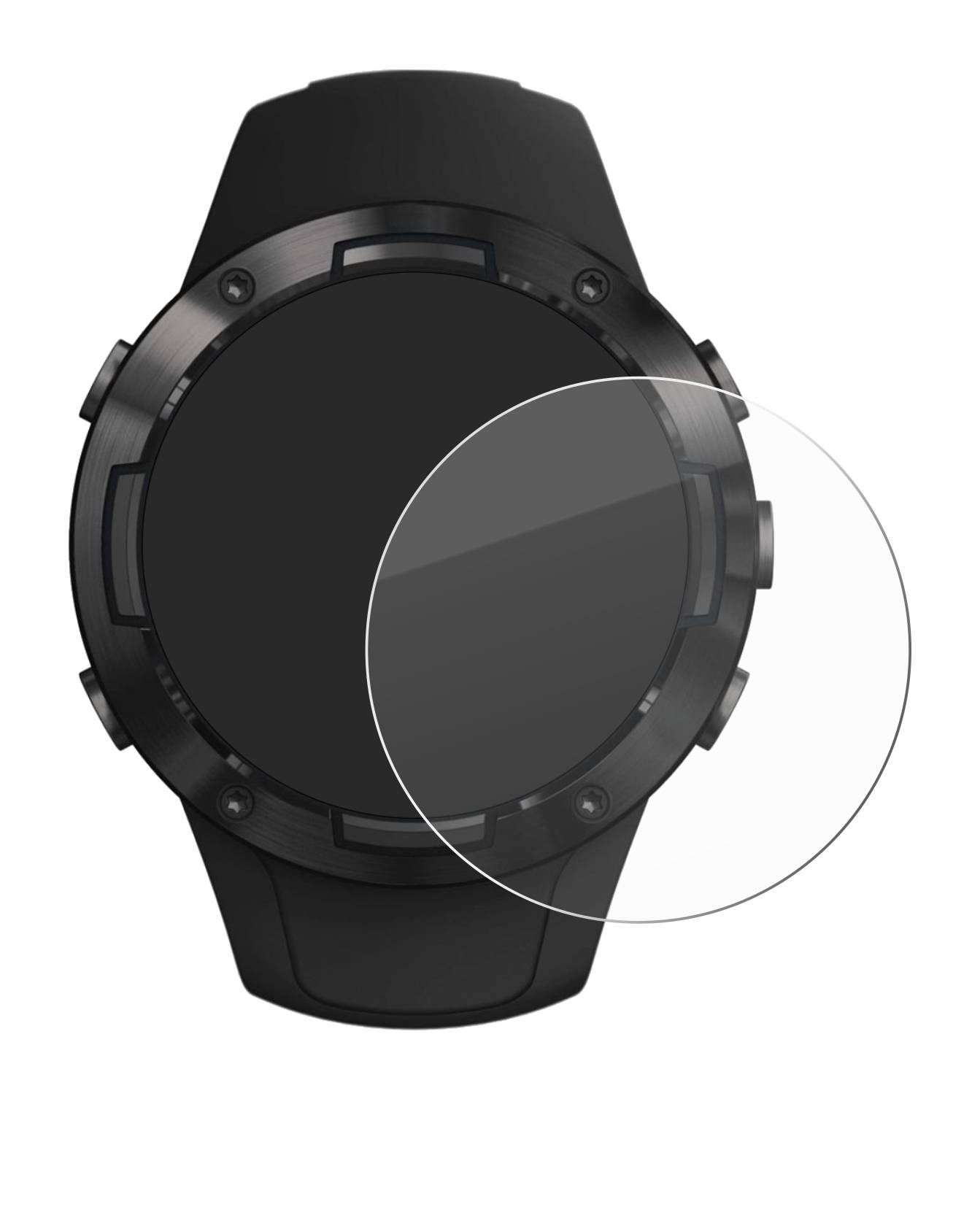 upscreen Flexible Schutz Glas Folie für Suunto 5 Schutzglas 9H Hybridglas Klar